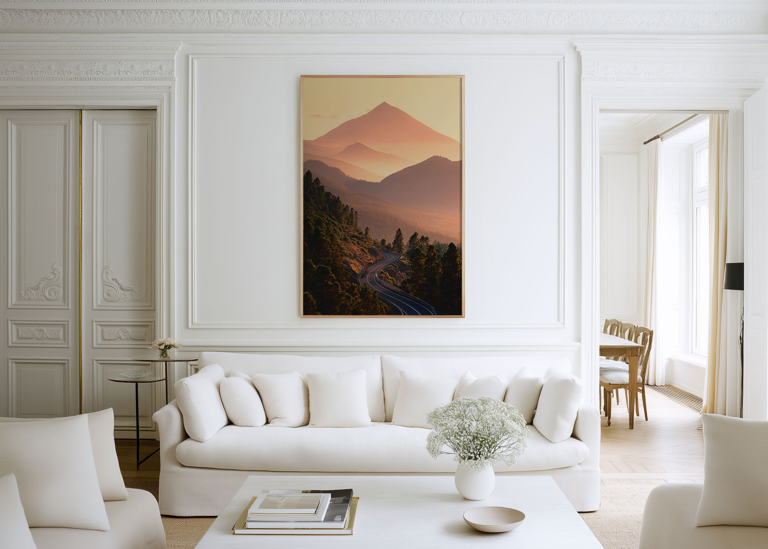 Mount Teide Tenerife Print | Sunset Volcanic Mountain Wall Art | Canary Islands Road Photography