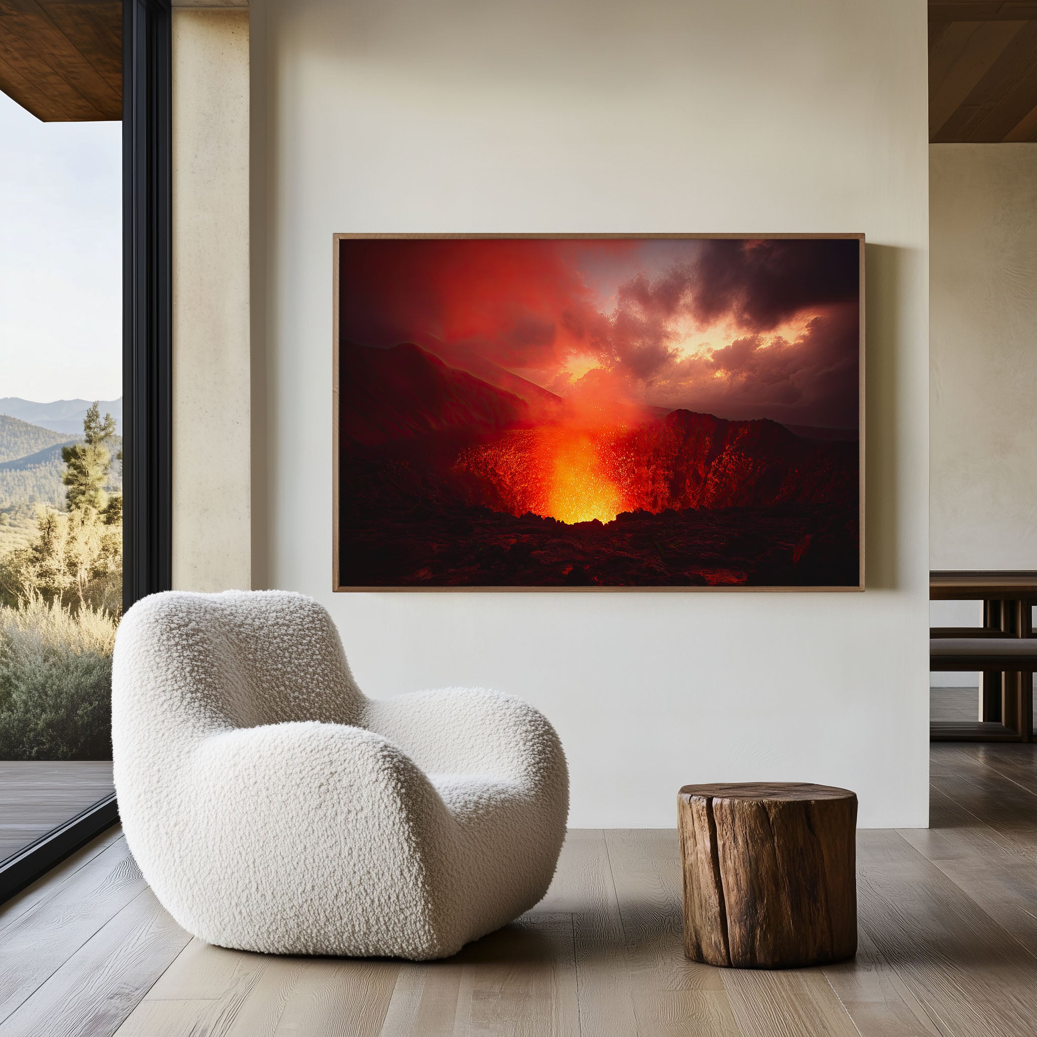 Mount Yasur Volcano Eruption Wall Art Print – Vanuatu Lava Landscape