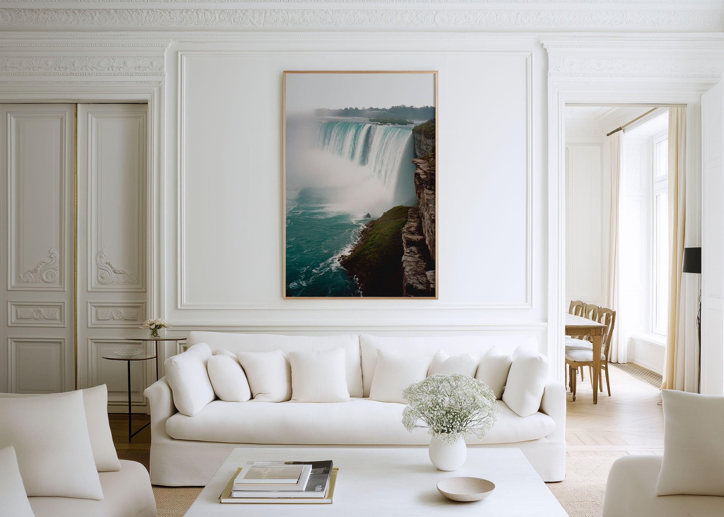 Niagara Falls Wall Art Print | Horseshoe Falls Canada Waterfall Photography | Ontario Travel Poster | Bold Nature Home Decor