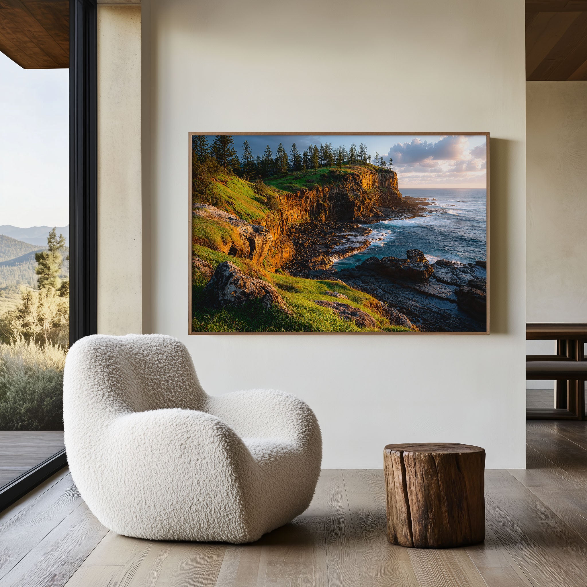 Norfolk Island Coastal Cliffs Wall Art Print | Pacific Ocean