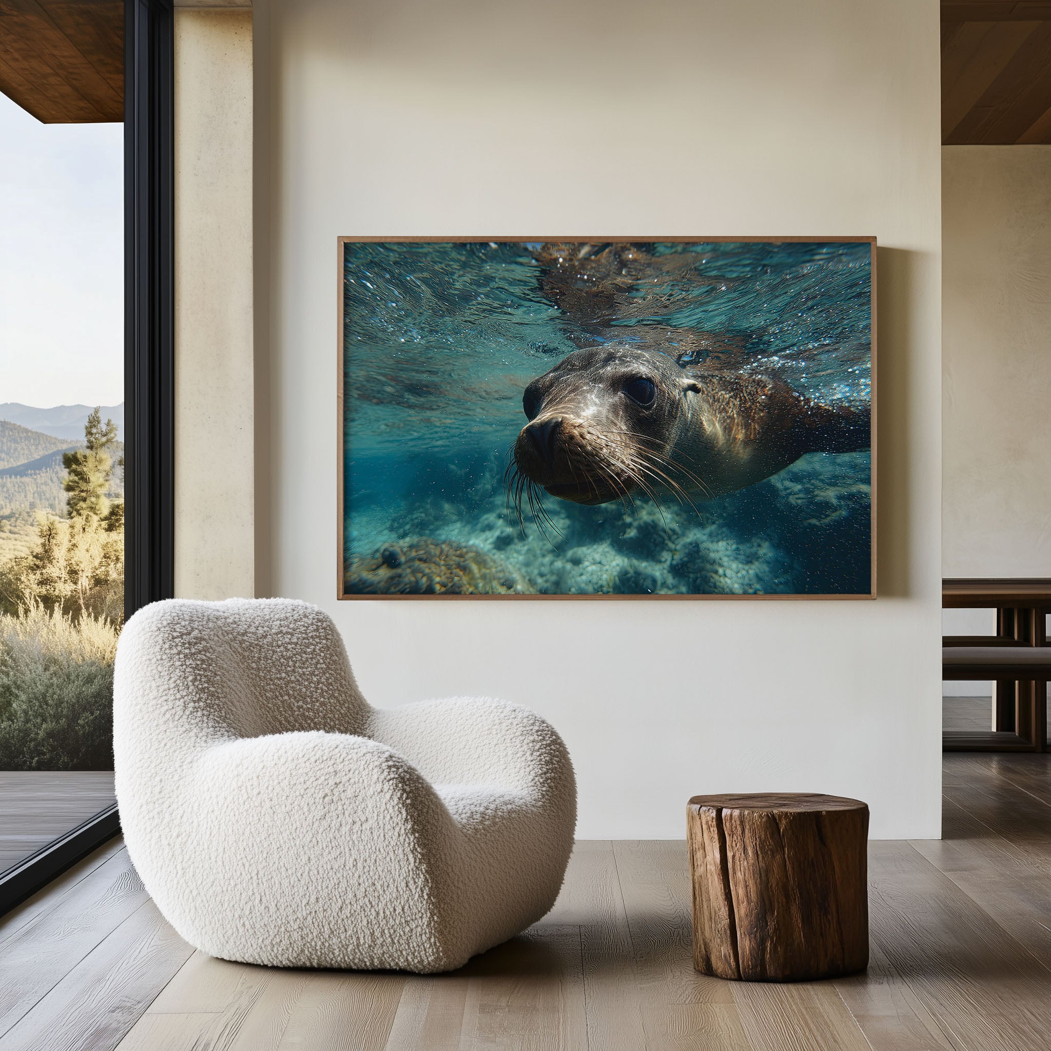 Sea Lion Wall Art – Underwater Wildlife Photography