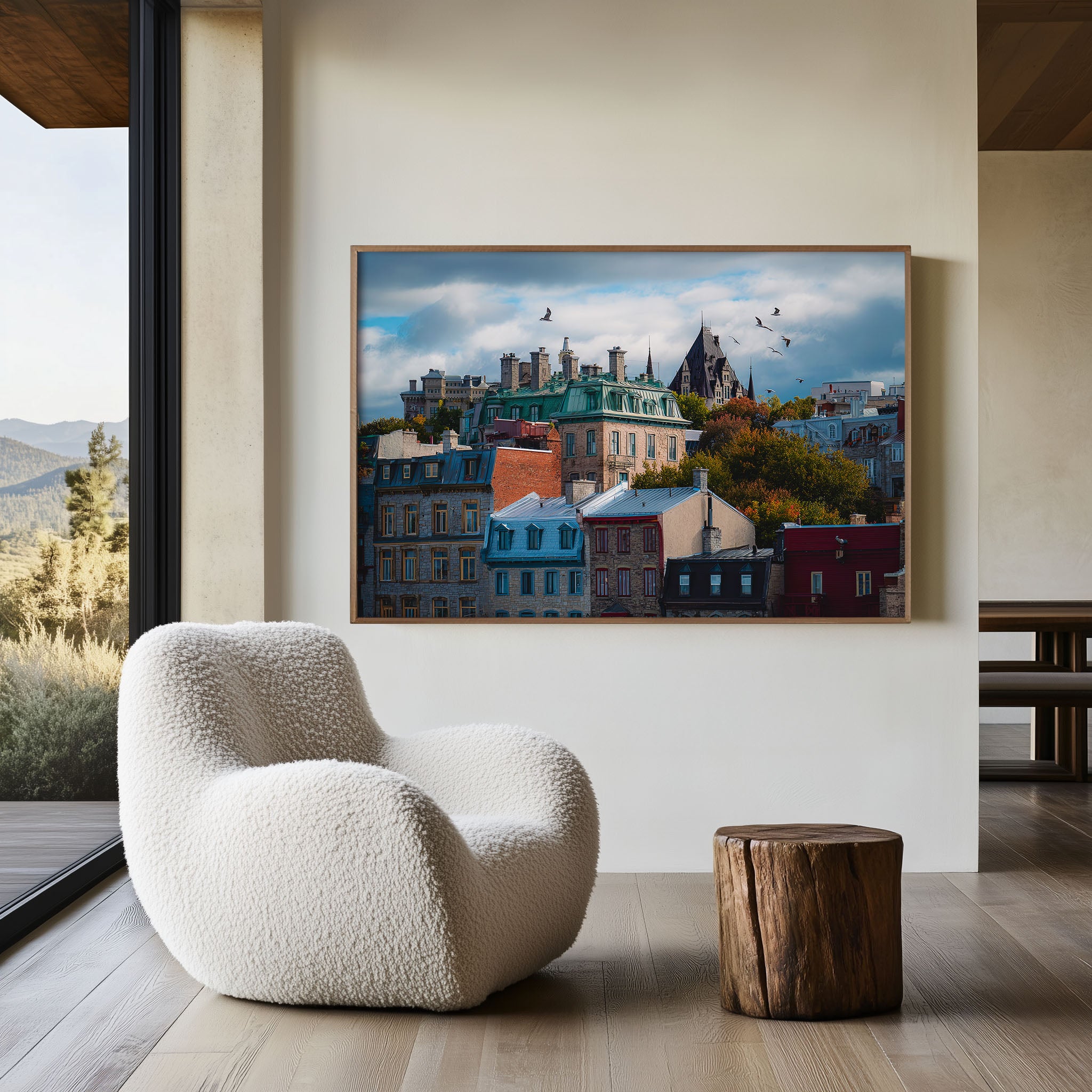 Old Quebec City Wall Art Print | Historic Quebec Architecture Photography Canada