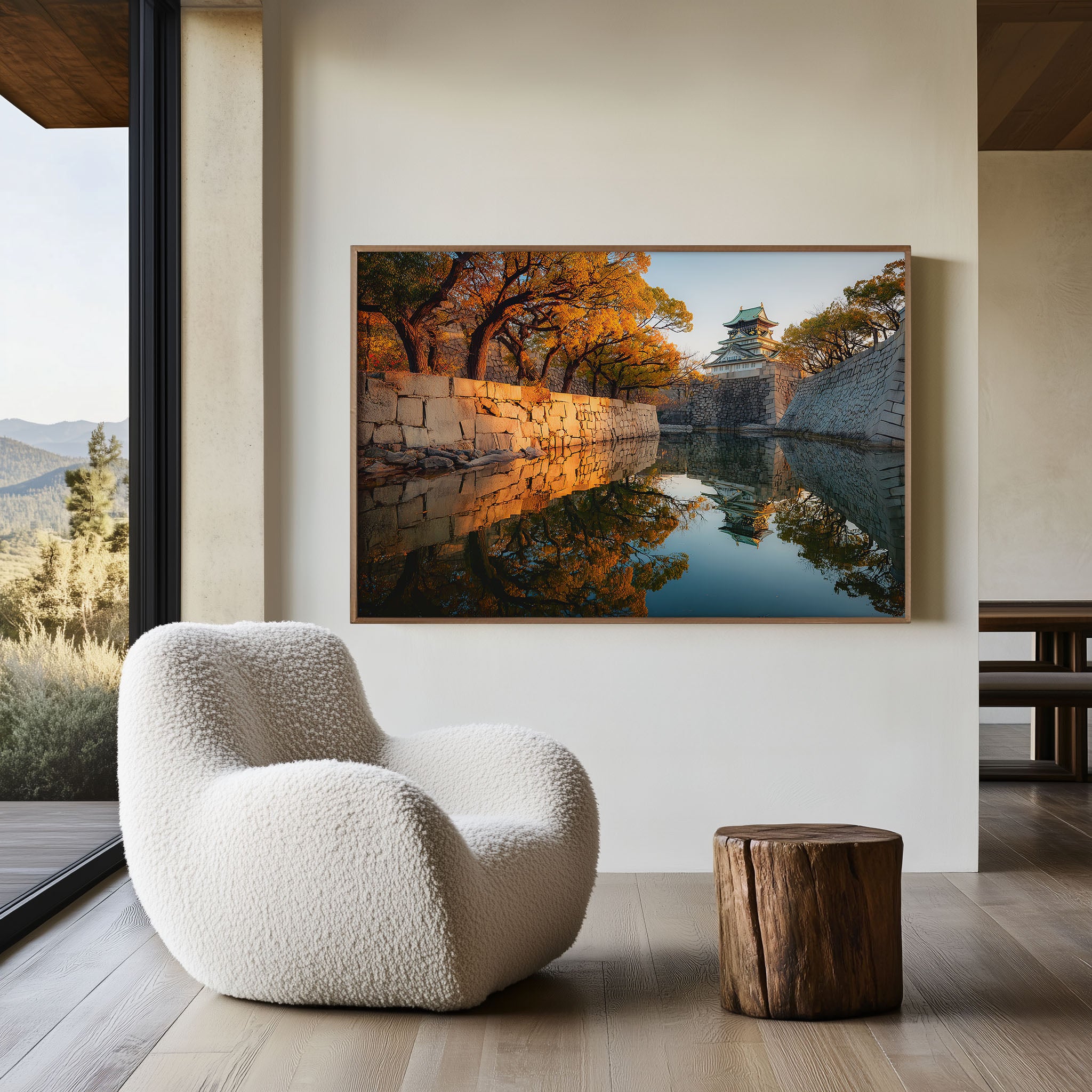 Osaka Castle Reflection Print – Japan Wall Art