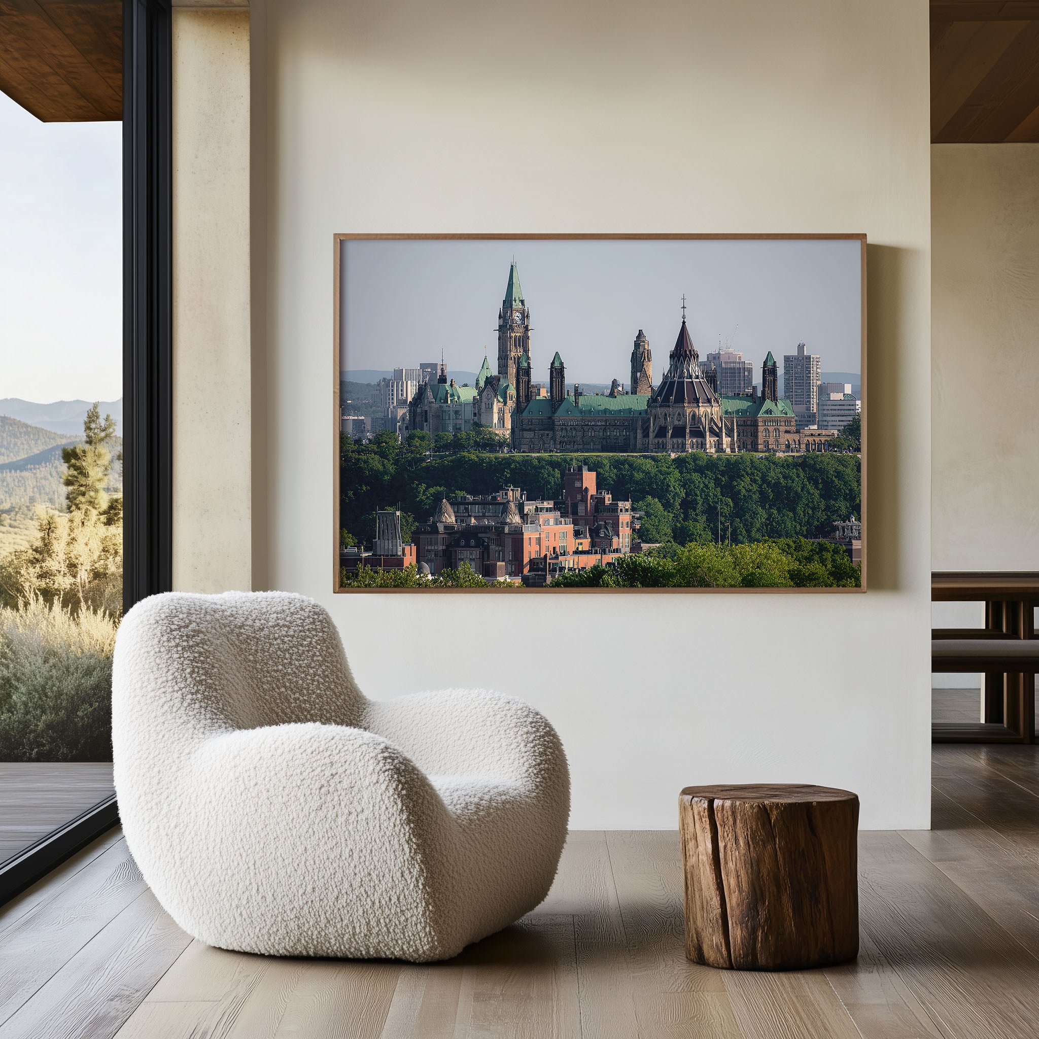 Ottawa Parliament Hill Wall Art Print | Canada Parliament Buildings Skyline Photography