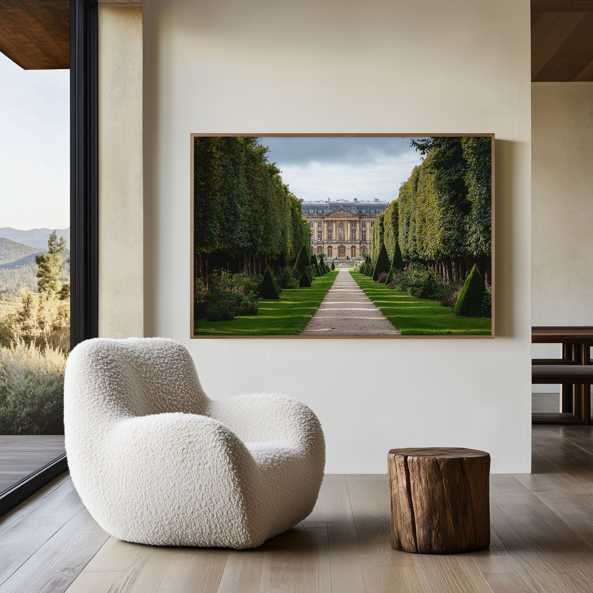 Palace of Versailles Gardens Print – French Estate Wall Art