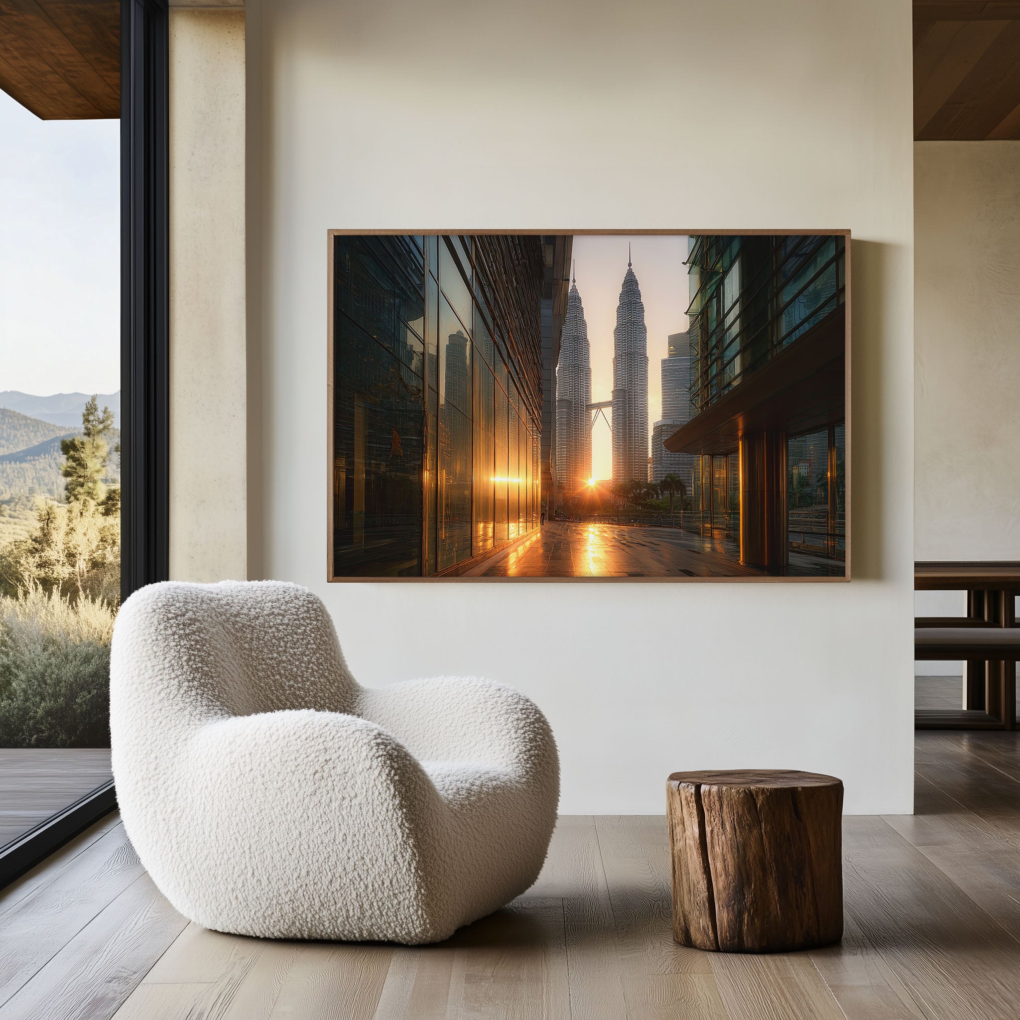 Petronas Towers Sunrise Print – Kuala Lumpur Wall Art