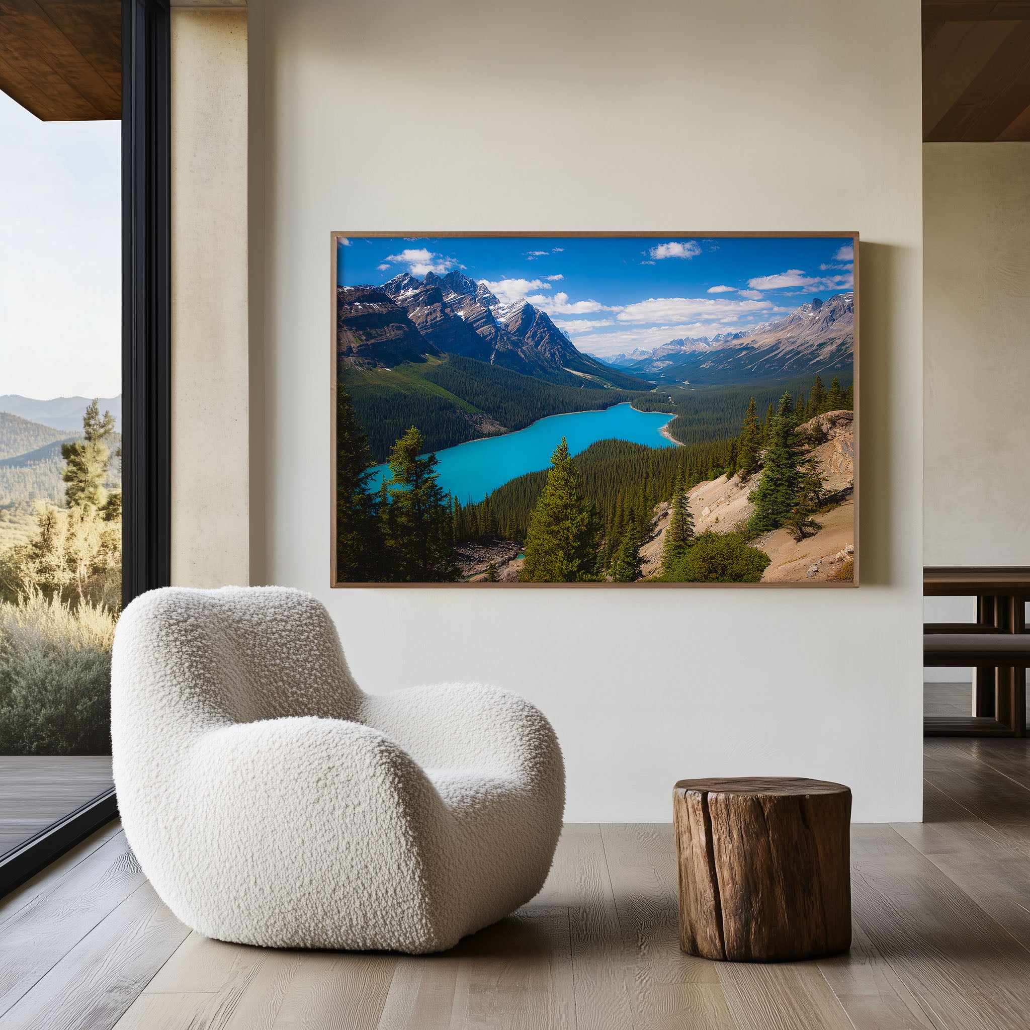 Peyto Lake Banff Wall Art – Turquoise Lake Canadian Rockies Landscape Print
