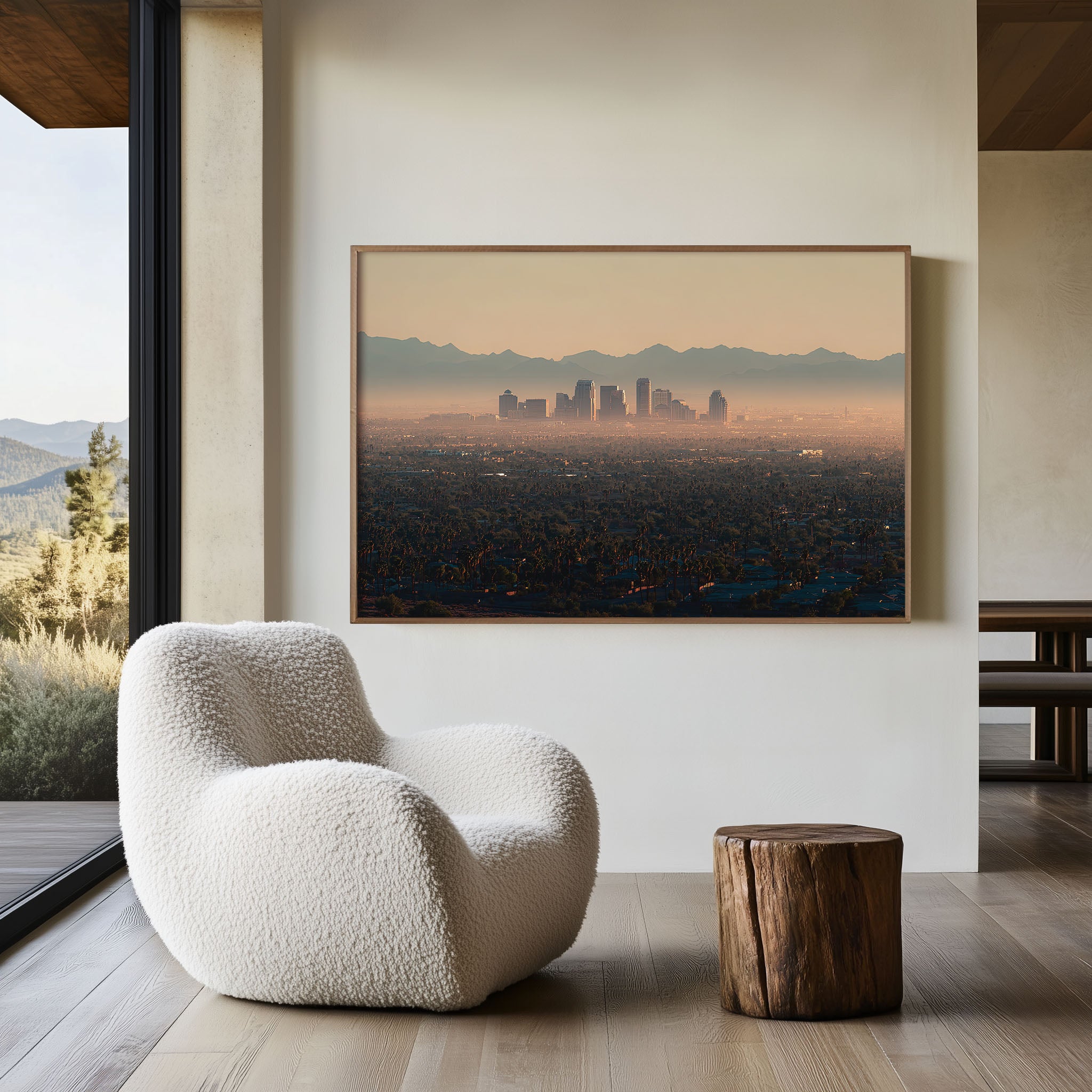 Phoenix Arizona Skyline Wall Art Print | Sonoran Desert Cityscape