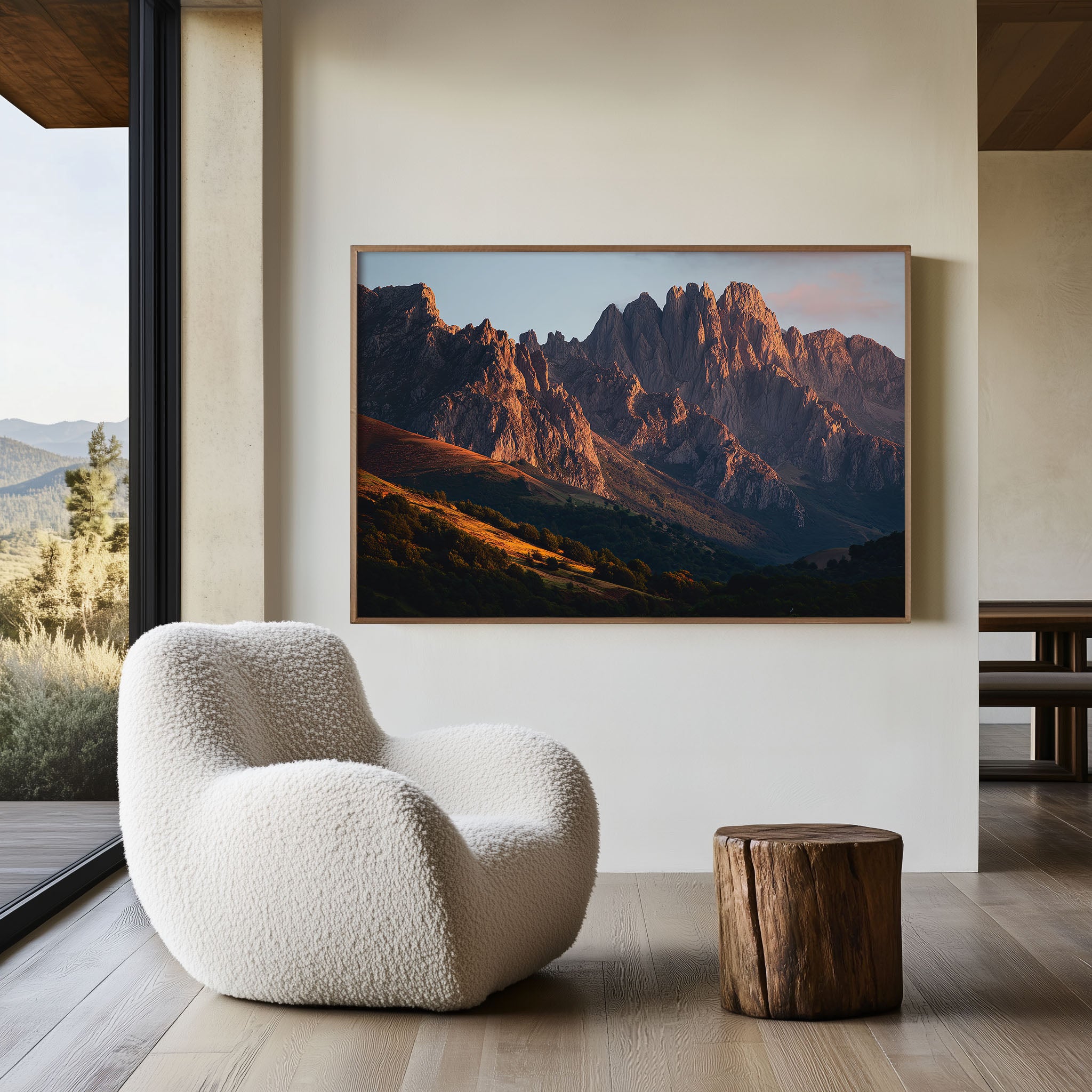 Picos de Europa Spain Sunset Print | Golden Hour Mountain Wall Art