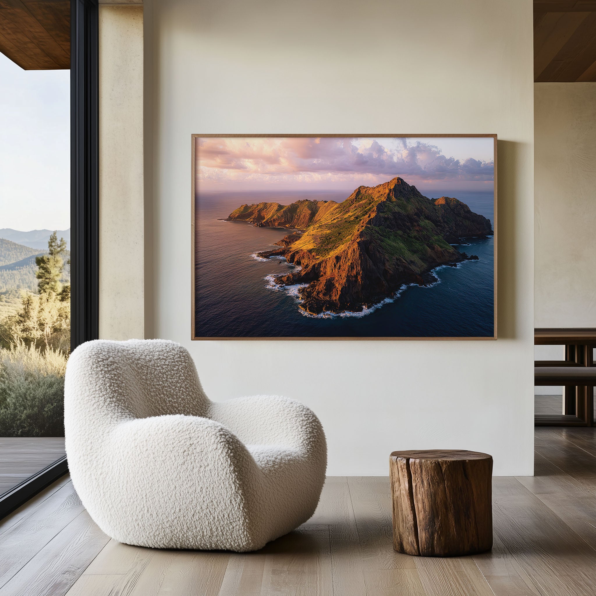 Pitcairn Islands Wall Art Print | Remote Pacific Ocean Island Landscape