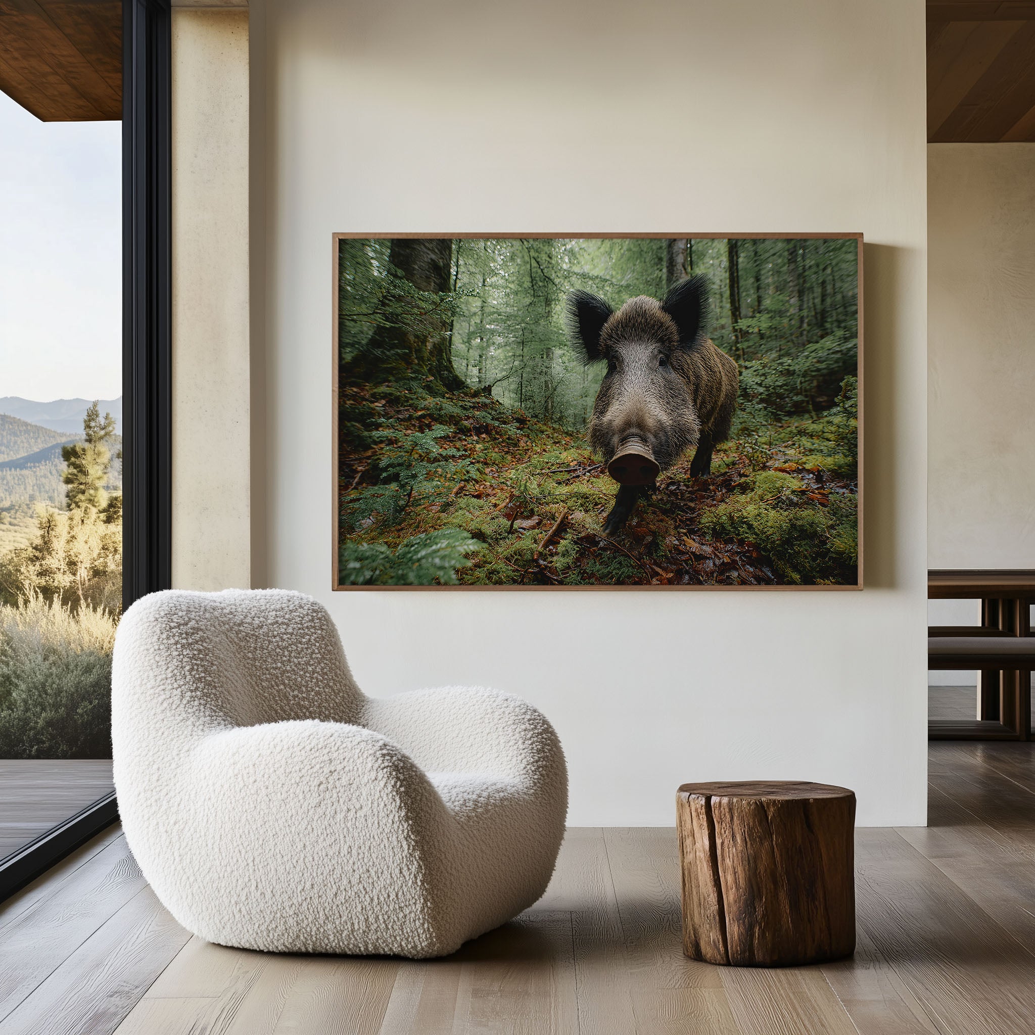 Wild Boar Wall Art – Forest Wildlife Photography Print