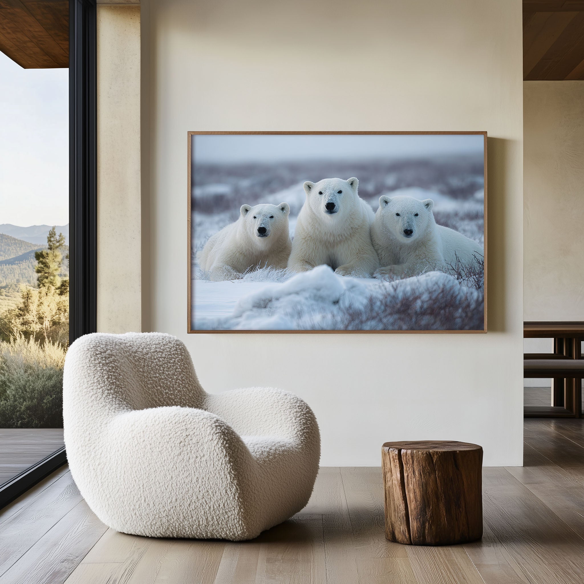 Polar Bears Wall Art – Arctic Wildlife Photography Print