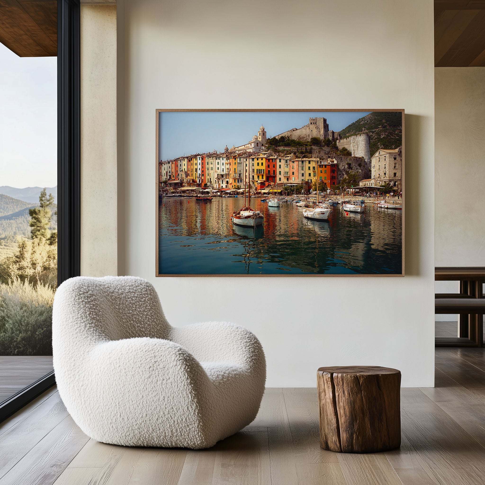 Porto Venere Harbor Wall Art – Liguria Italy Colorful Coastal Village