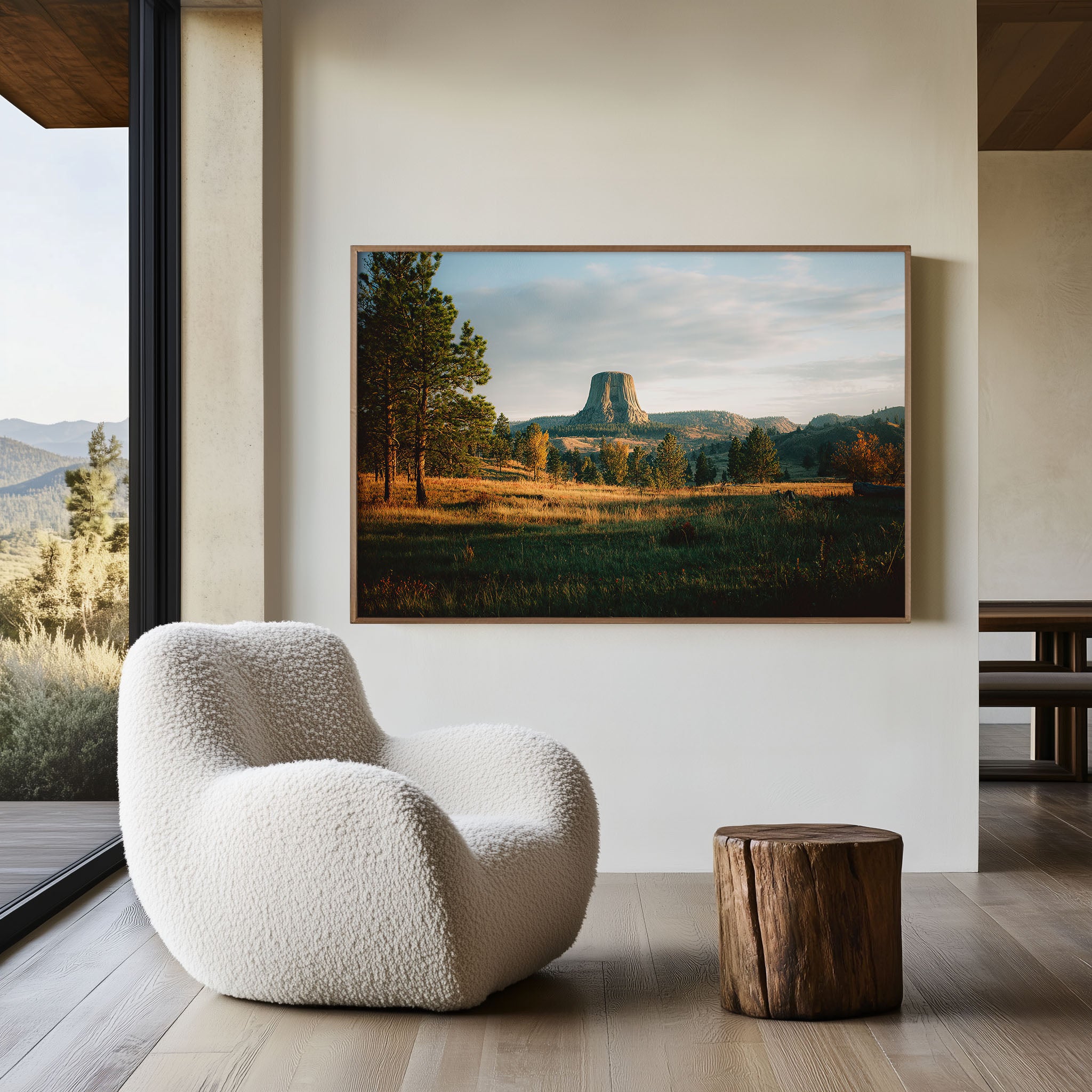 Prairie Monument – Devils Tower Landscape Wall Art Print
