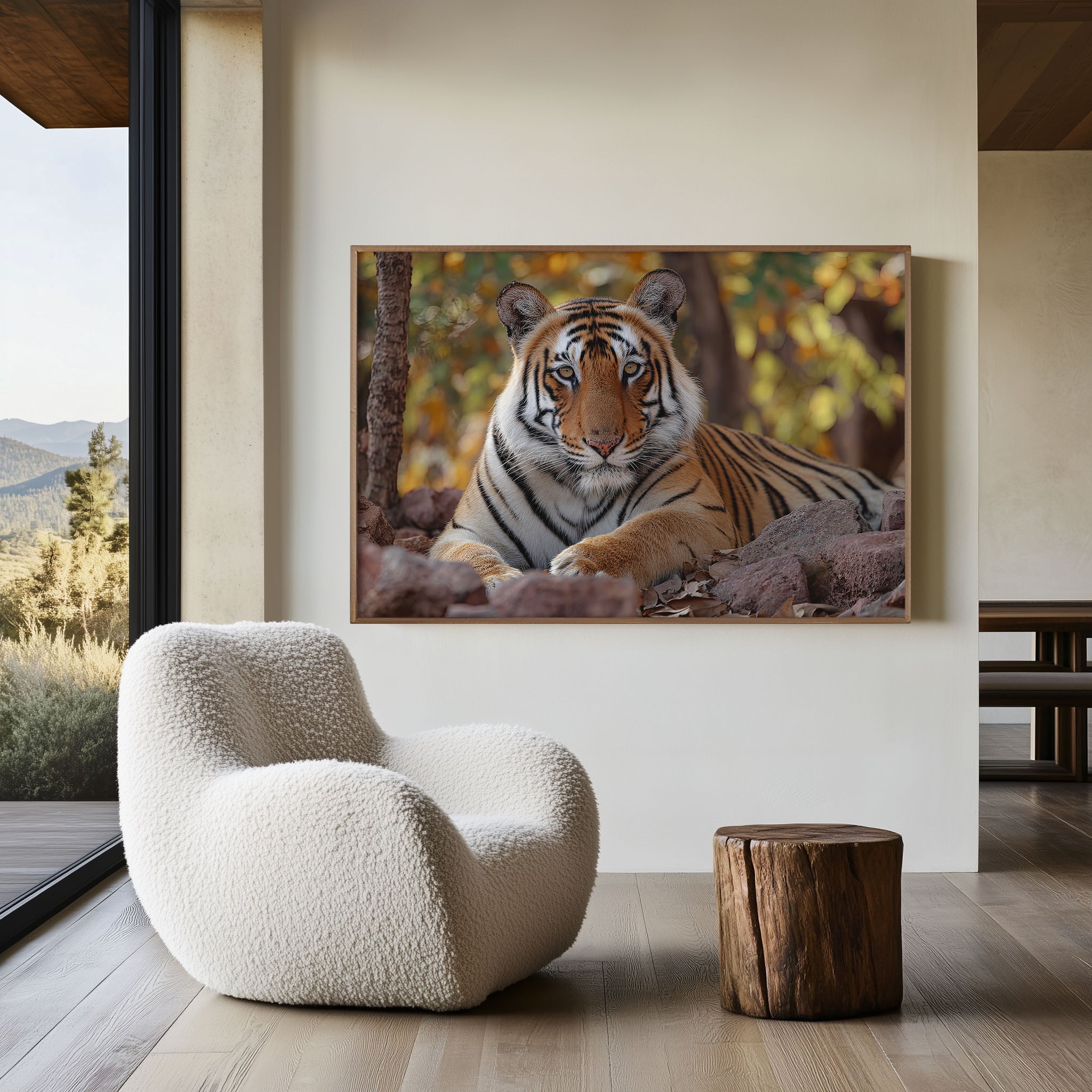 Tiger Wall Art Print – Ranthambore India Wildlife