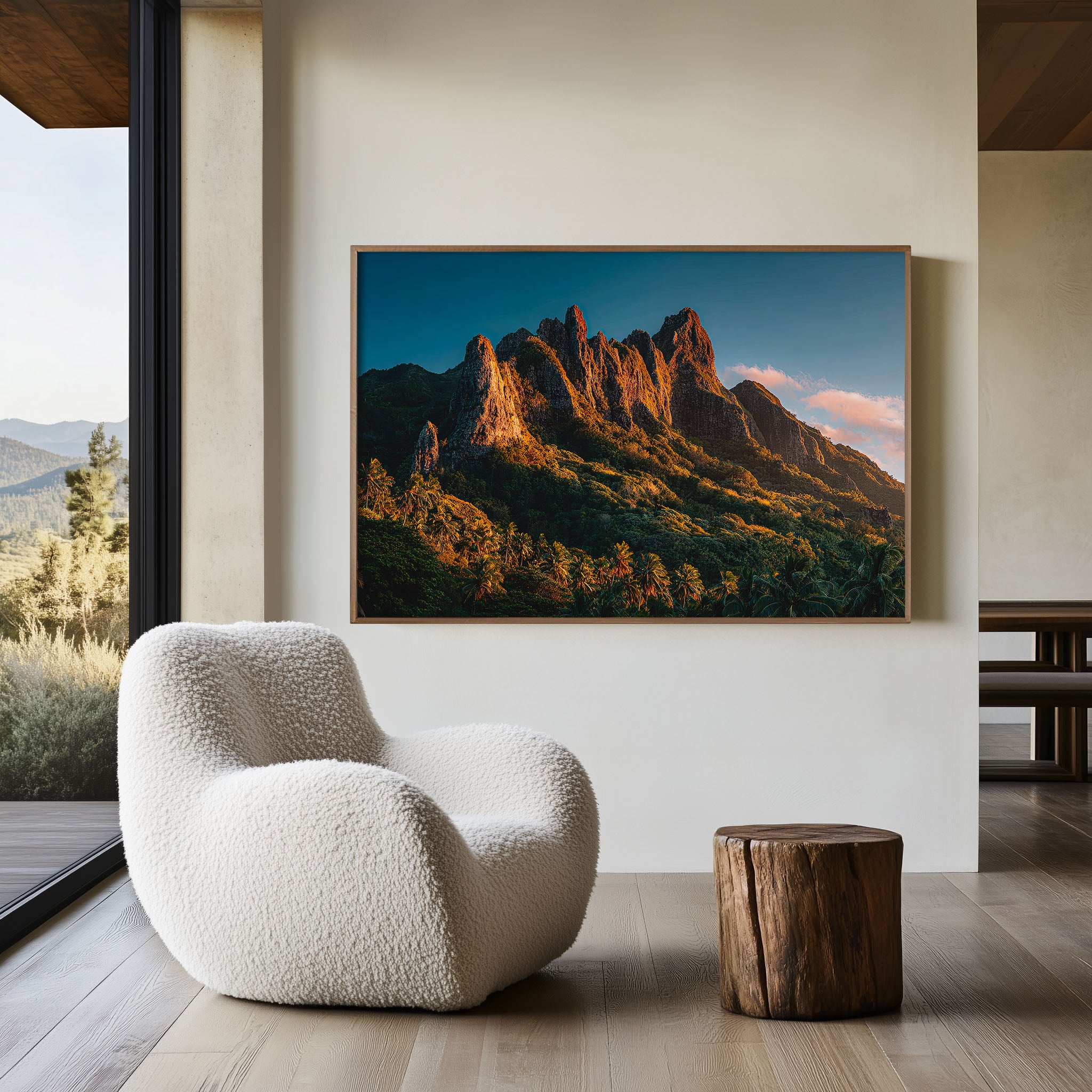 Rarotonga Island Wall Art Print | Cook Islands Tropical Mountain Landscape Photography