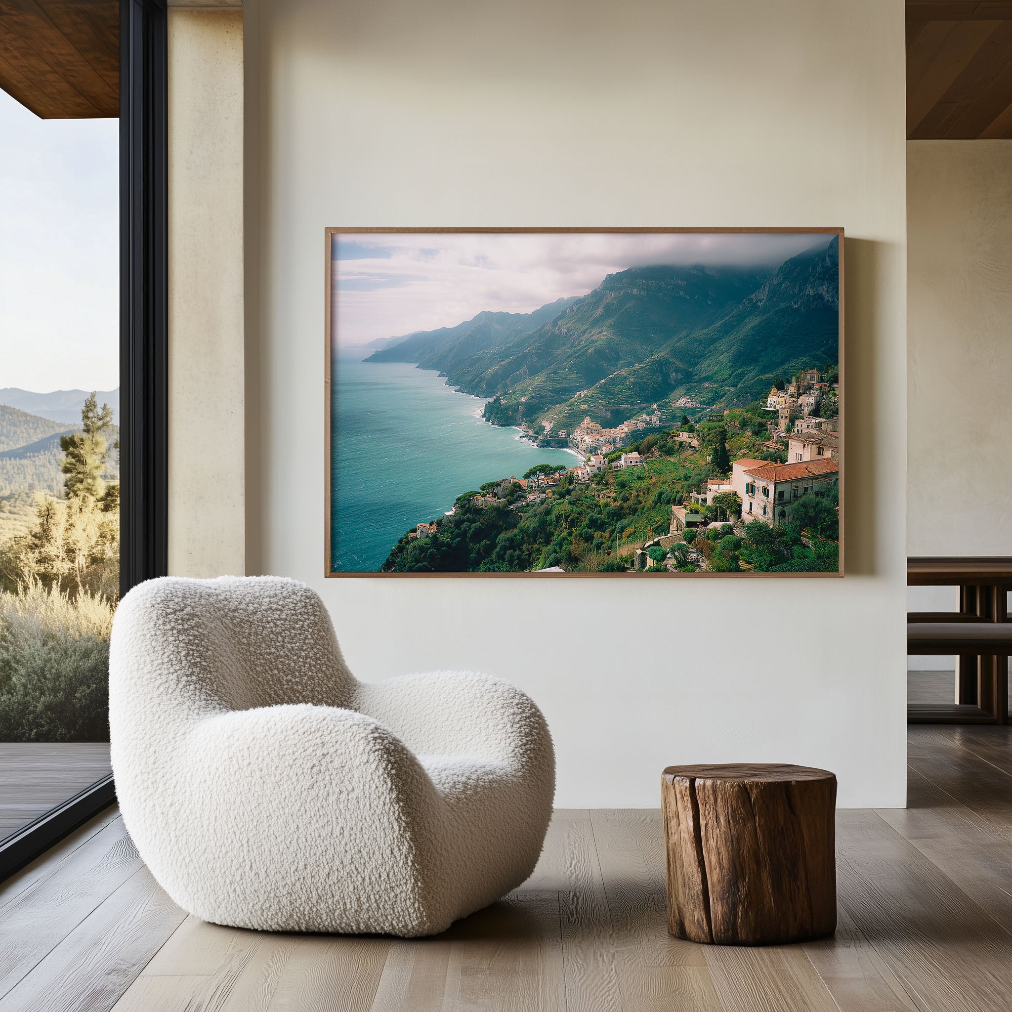 Ravello Amalfi Coast Wall Art – Italy Mountain Village Ocean View
