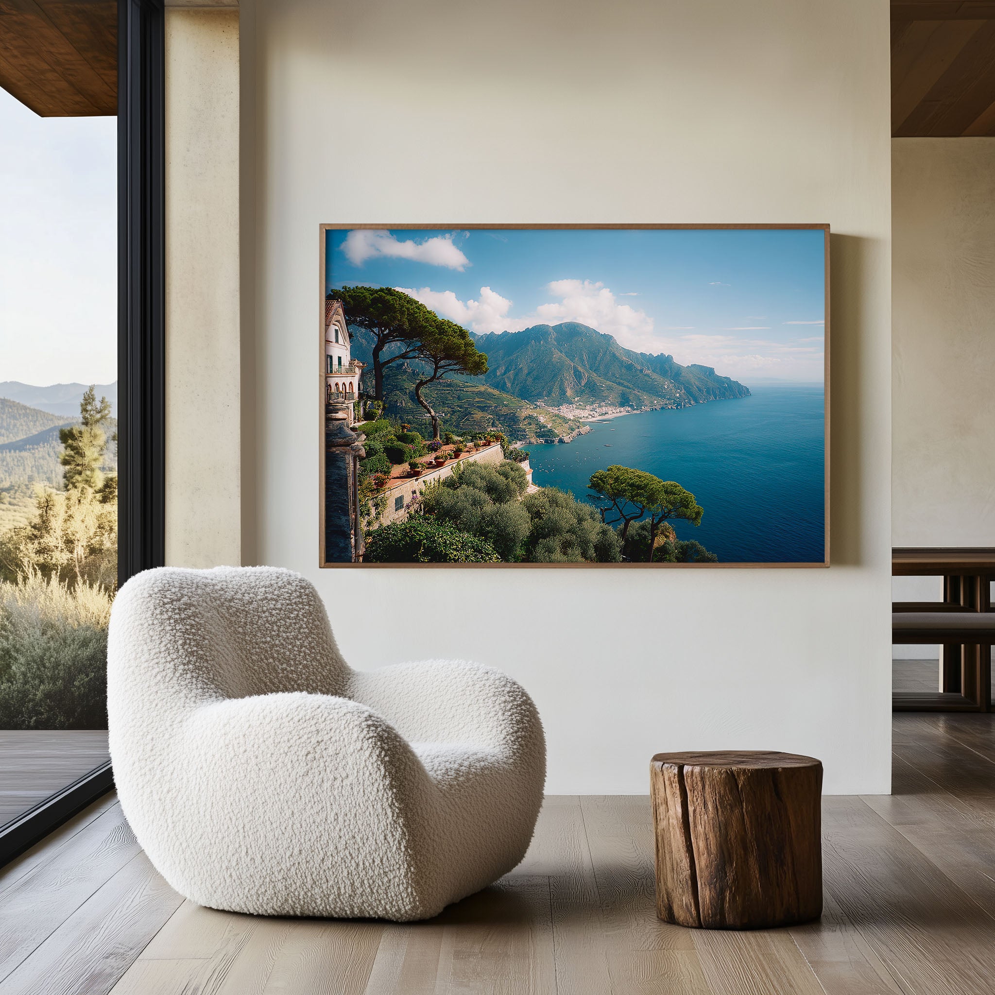 Ravello Amalfi Coast Scenic Wall Art – Italy Coastal Landscape View