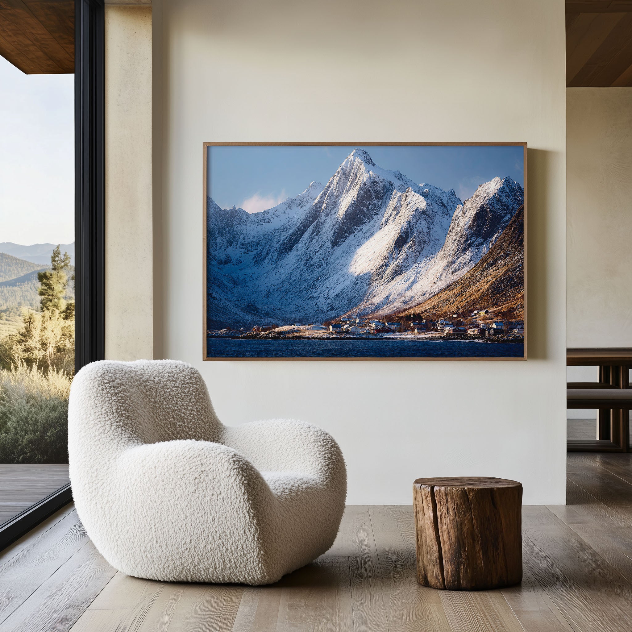 Reinefjorden Lofoten Norway Wall Art Print | Arctic Fjord Mountain Landscape
