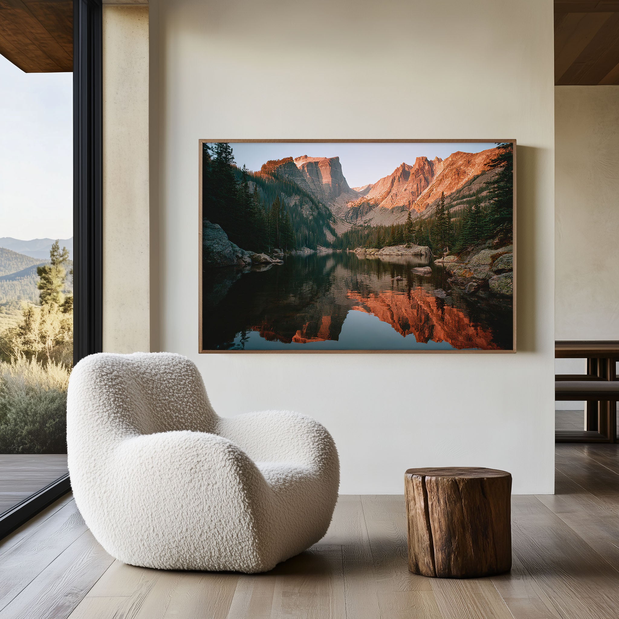 Rocky Mountain National Park Lake Reflection Wall Art Print