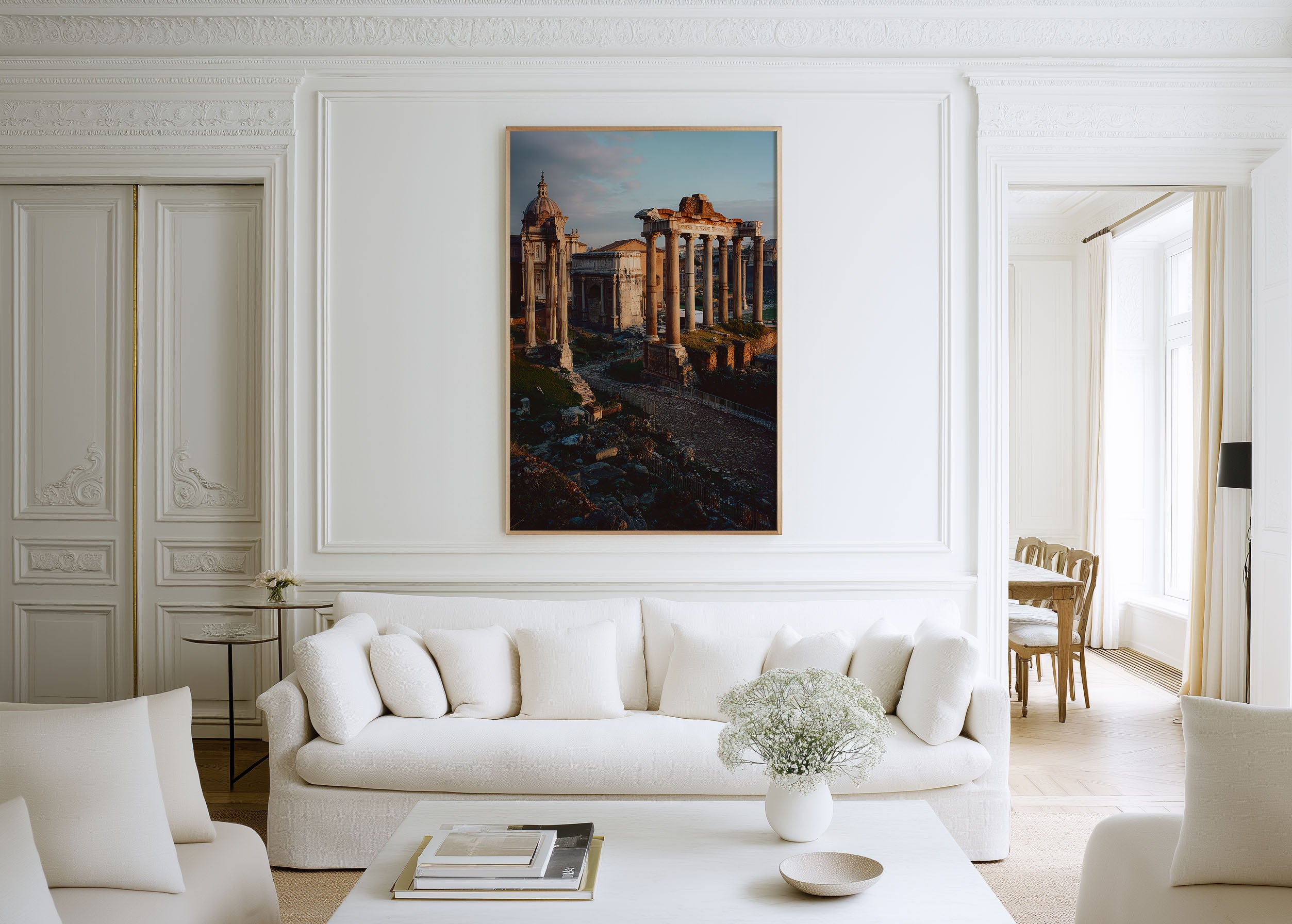 Roman Forum Wall Art Print | Rome Italy Ancient Ruins Sunset Photography | Italia Travel Poster | Classical Architecture Home Decor