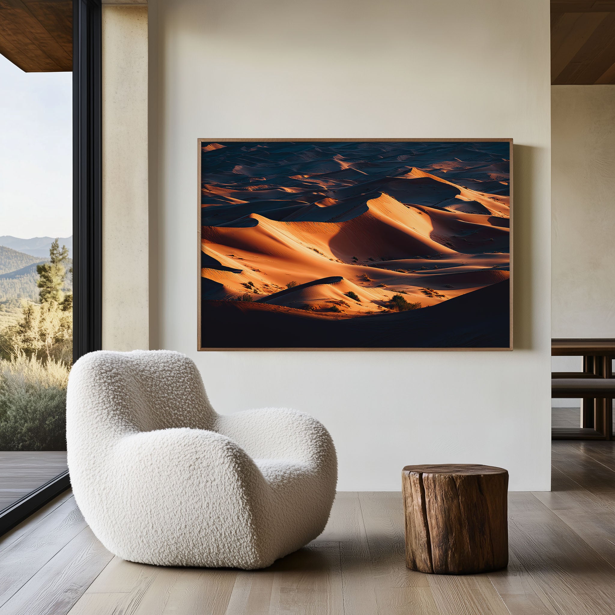 Sahara Desert Sand Dunes Wall Art Print | Morocco Golden Desert Landscape Photography