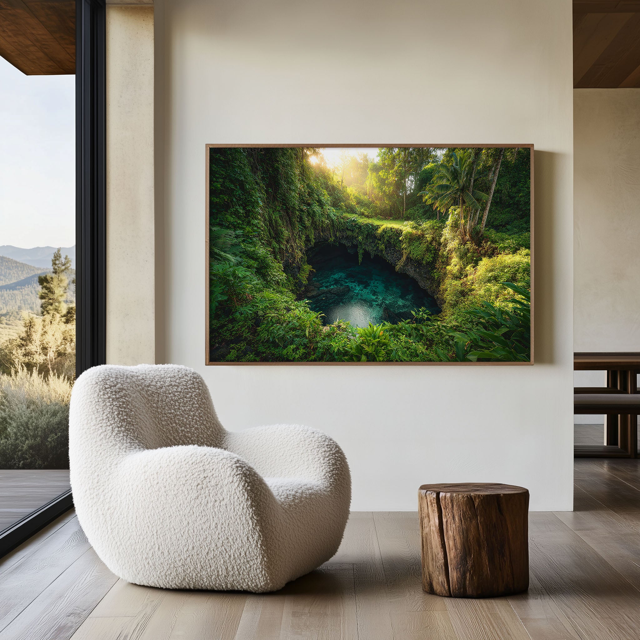 To Sua Ocean Trench Wall Art Print | Samoa Tropical Lagoon Paradise Landscape Photography