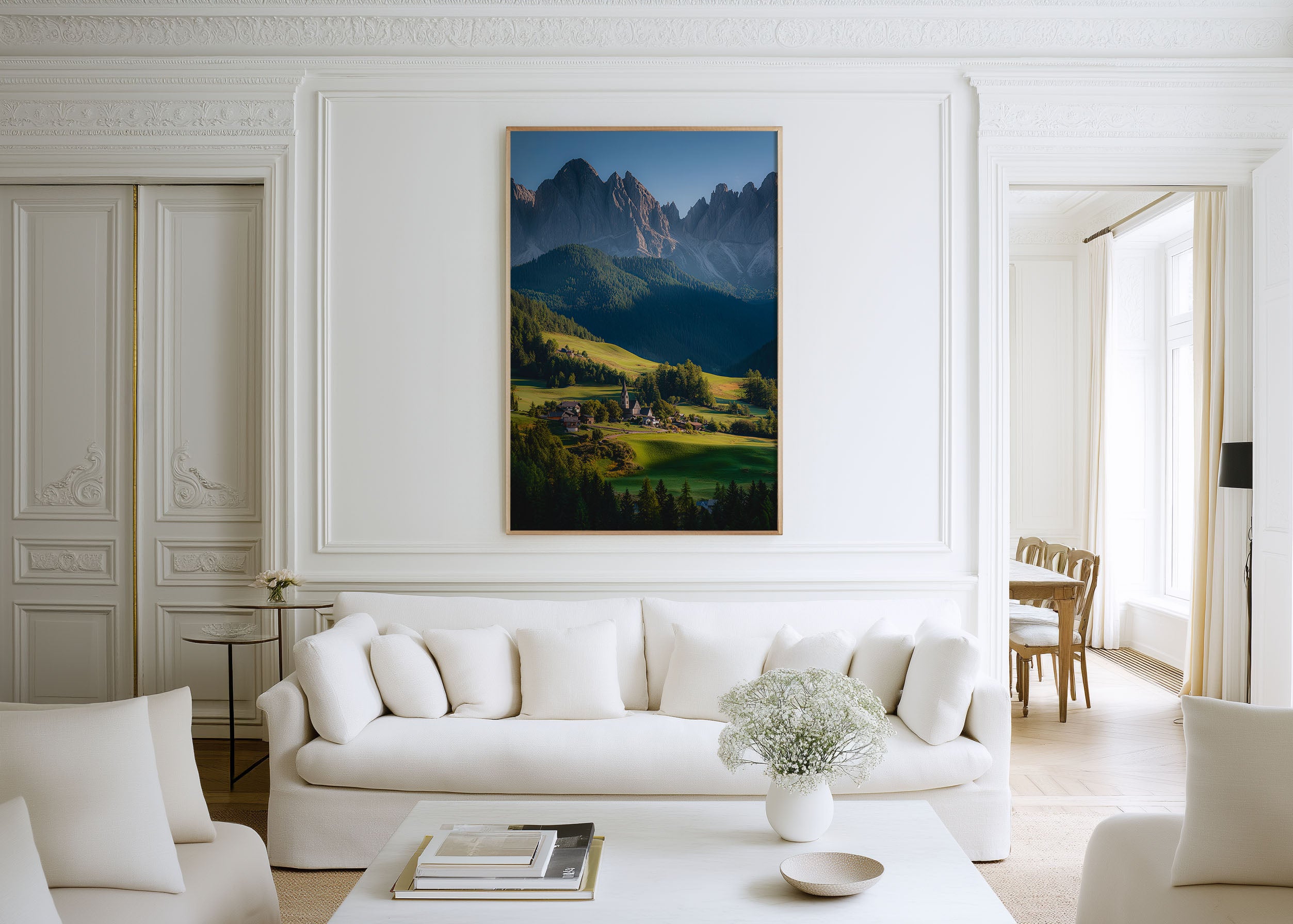 Santa Maddalena Dolomites Print | Italian Alps Village Wall Art | Val di Funes Landscape Photography