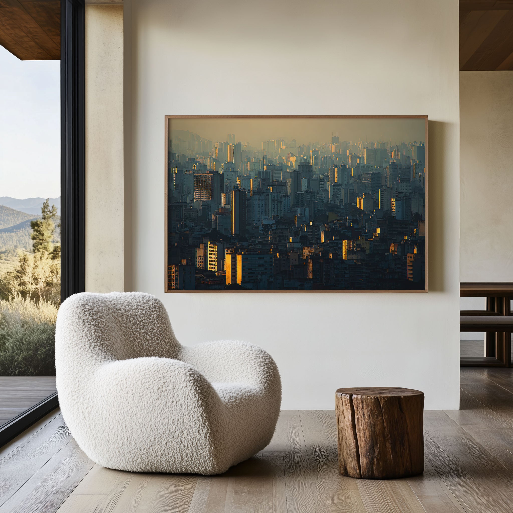 São Paulo Skyline Wall Art Print | Brazil Urban Cityscape Golden Hour Photography