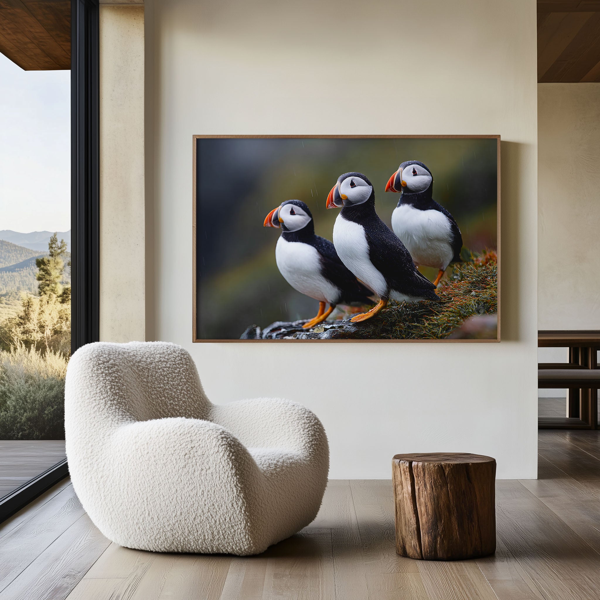 Scotland Puffins Wall Art – Coastal Wildlife Photography Print