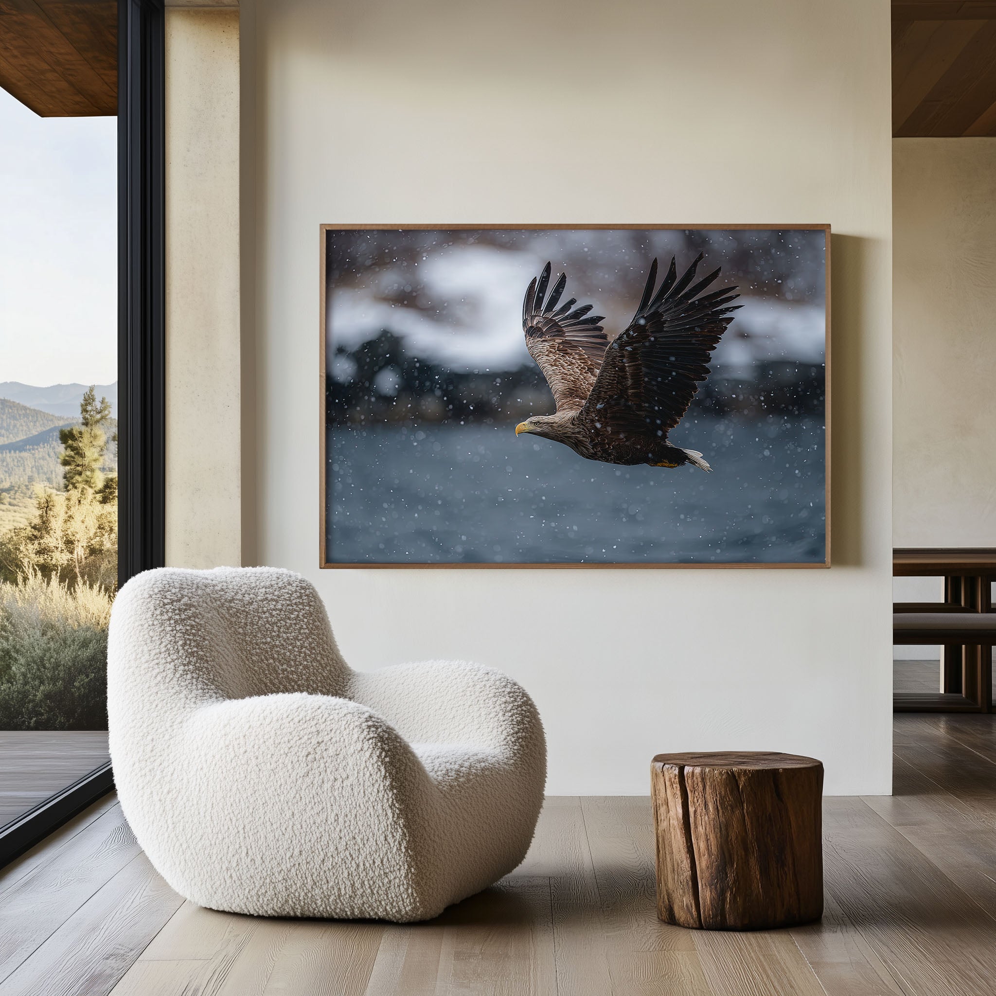 Sea Eagle Wall Art Print – Nordic Coastal Wildlife Canvas