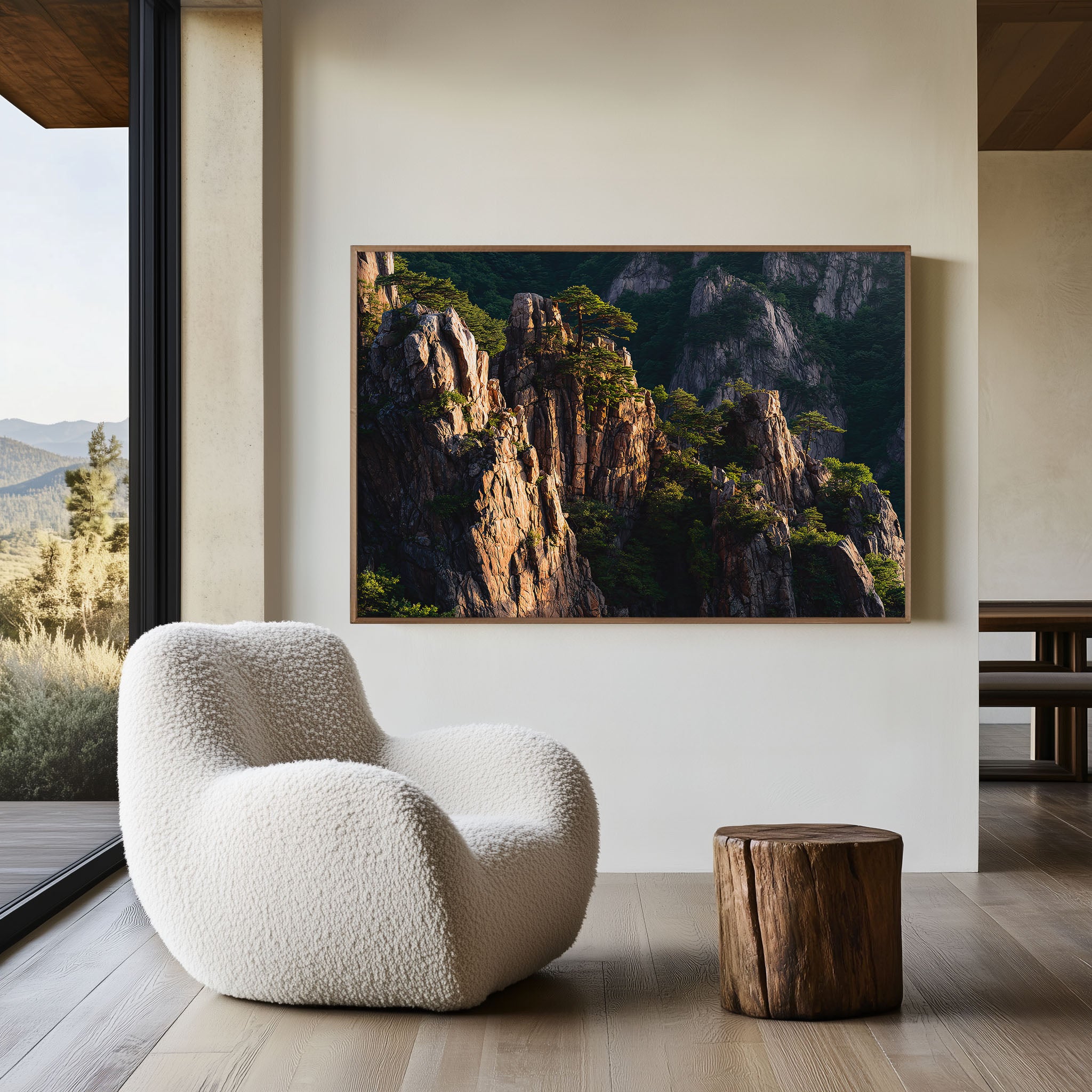 Seoraksan National Park South Korea Print | Sunrise Rock Pinnacles Wall Art