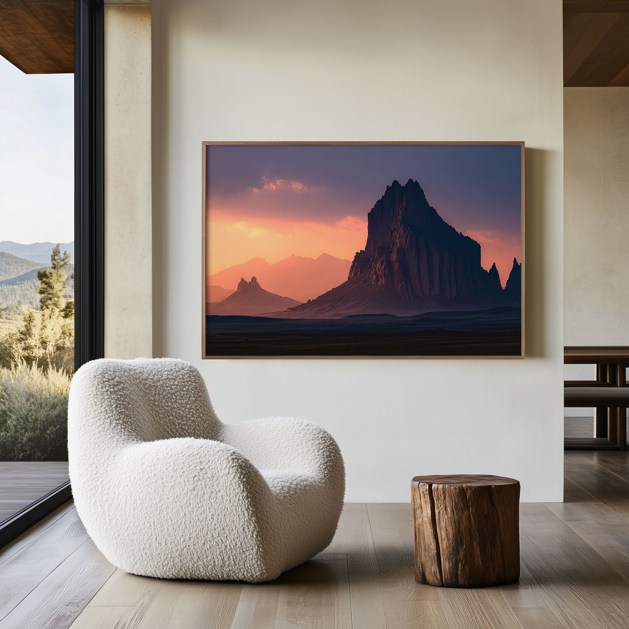 Shiprock New Mexico Wall Art Print | Southwest Desert Monument