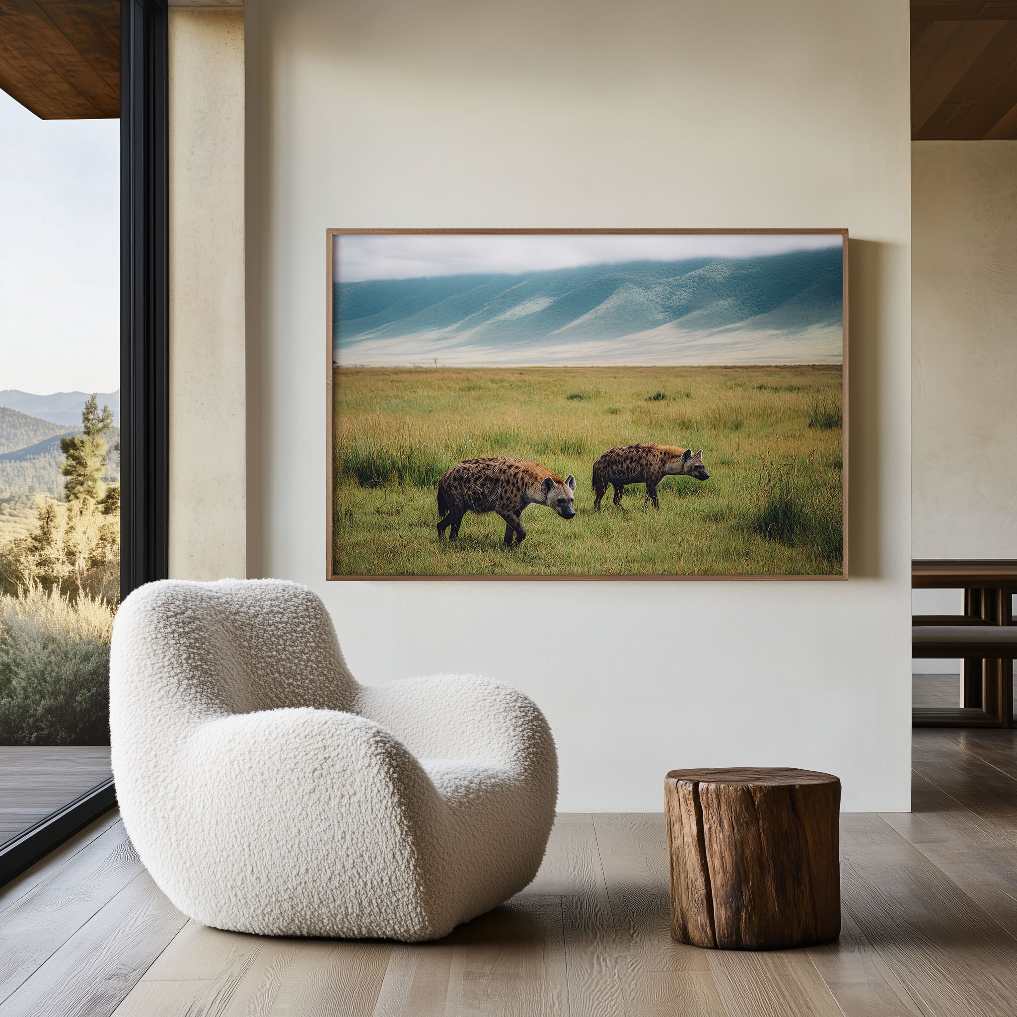 Silent Stalkers – Ngorongoro Hyenas Wall Art Print