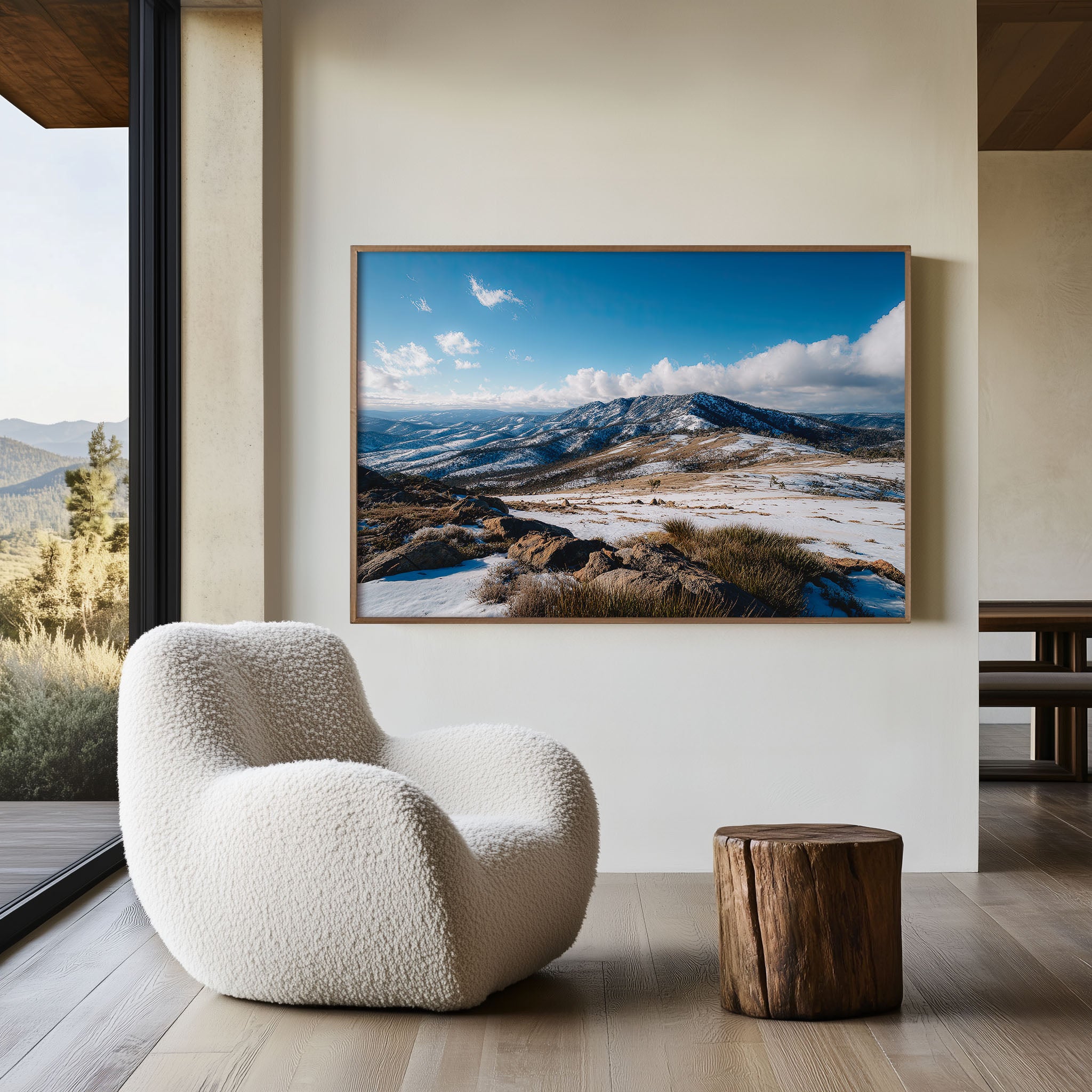 Snowy Mountains Australia Wall Art Print | Alpine Winter Landscape Photography