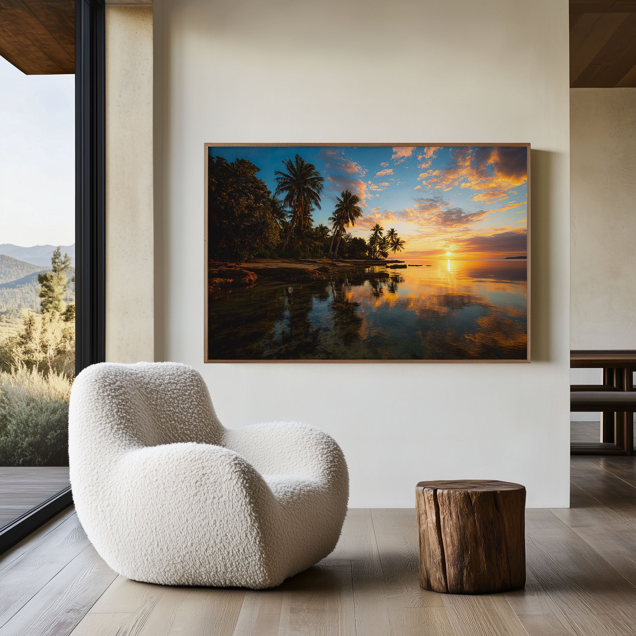 Solomon Islands Sunset Beach Wall Art Print | Tropical Ocean Paradise Photography
