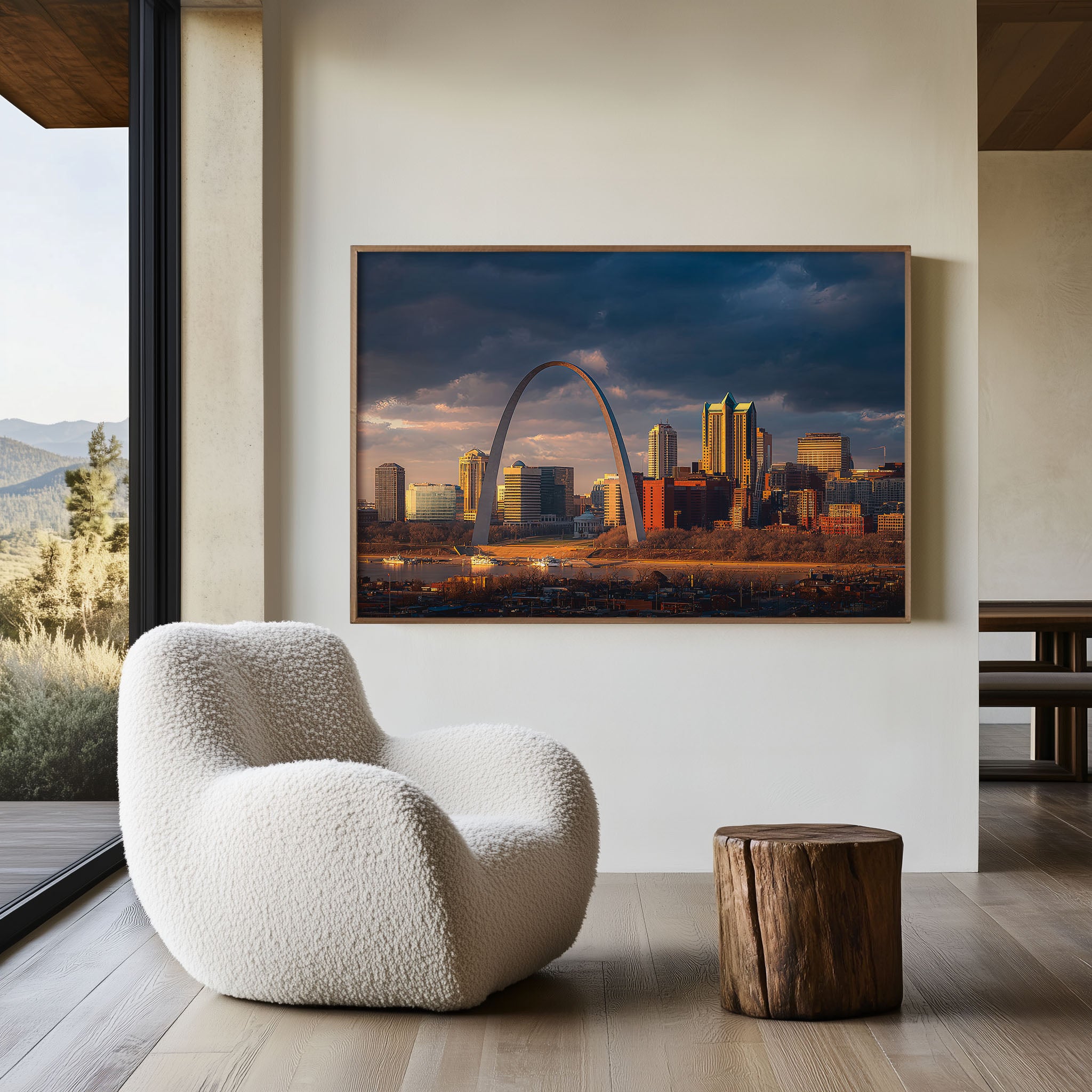 St Louis Gateway Arch Print | Mississippi River Skyline Wall Art
