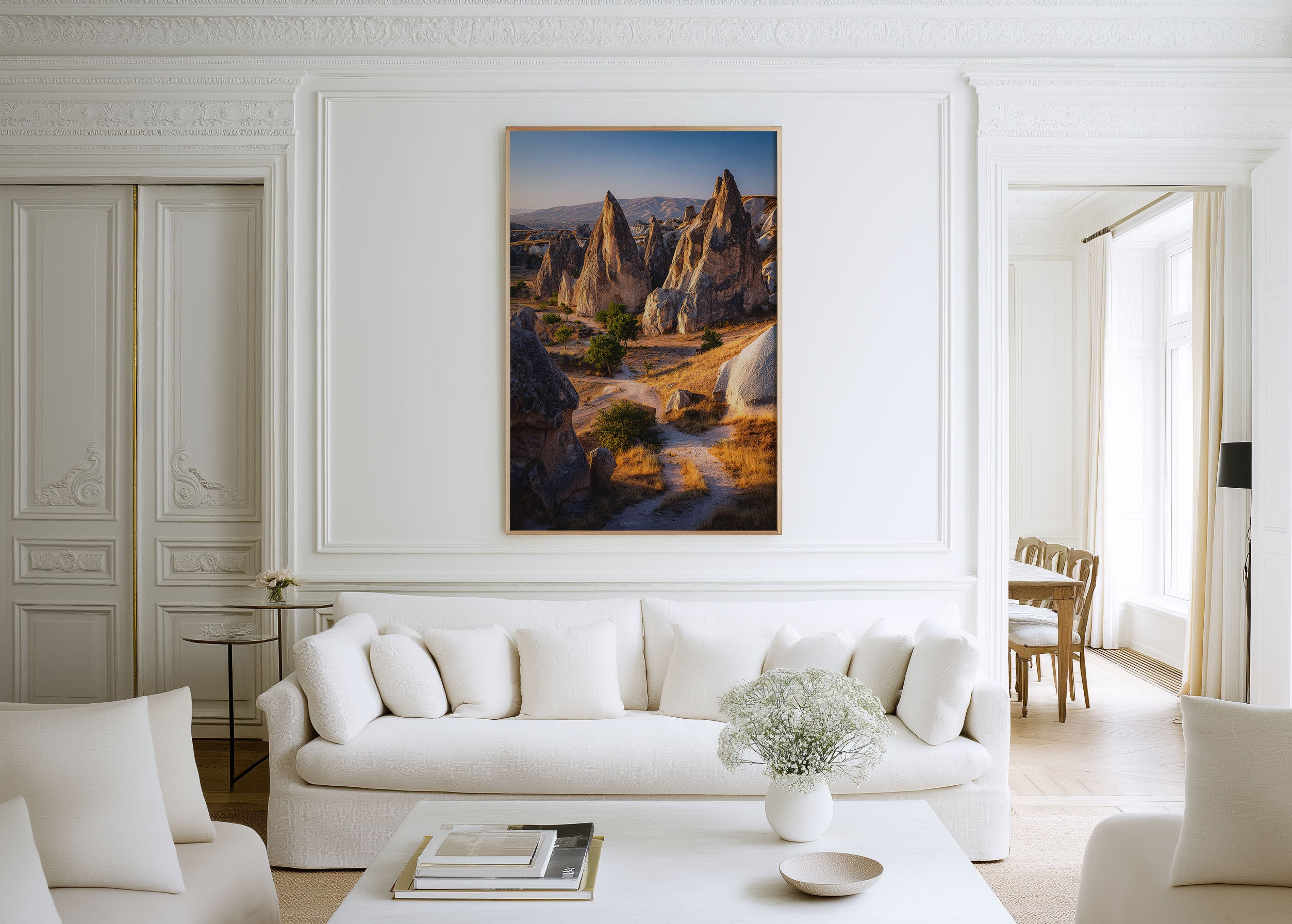 Cappadocia Fairy Chimneys Wall Art Print | Turkey Landscape Photography | Göreme Valley Travel Poster