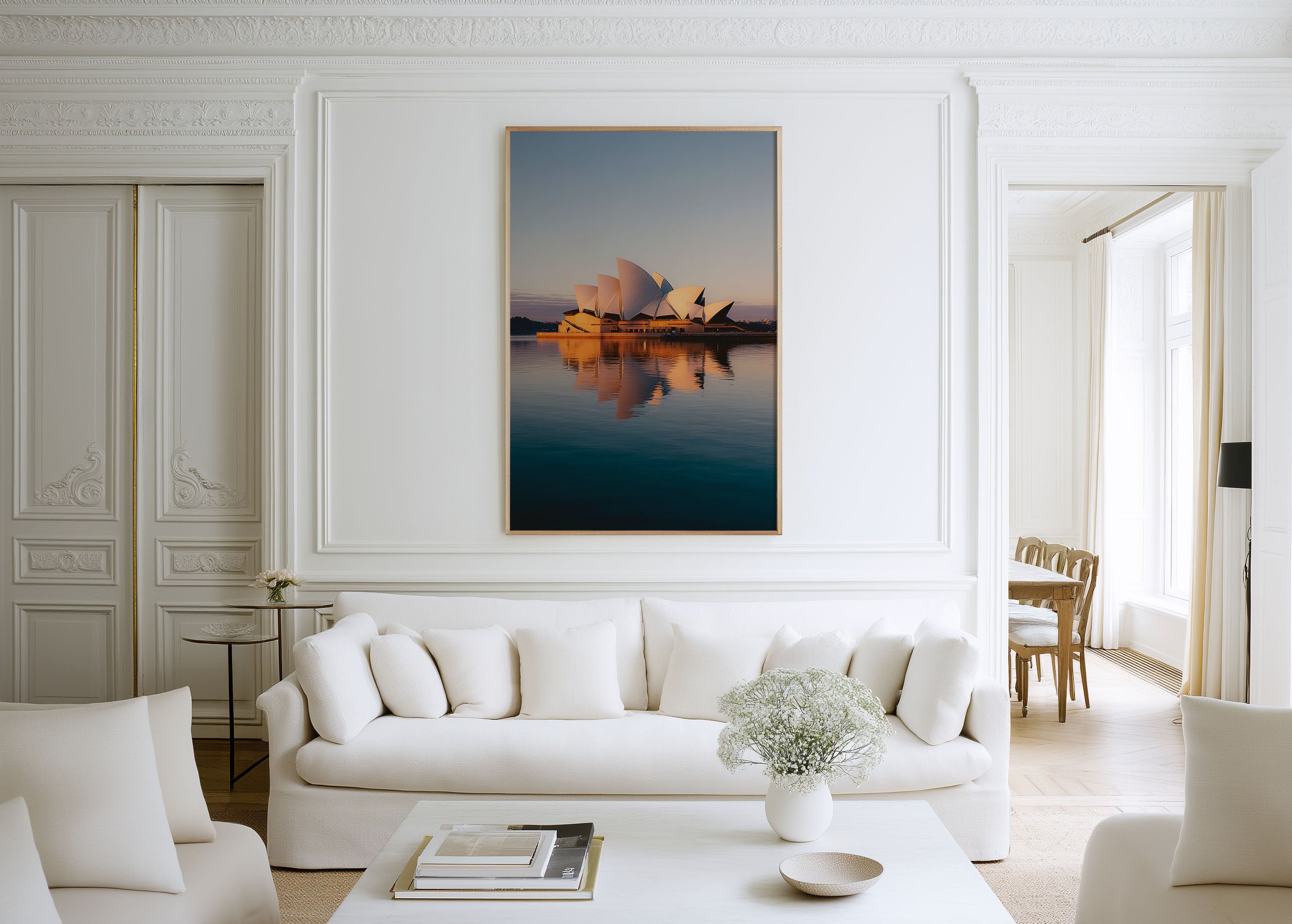 Sydney Opera House Wall Art Print | Sydney Harbour Sunrise Reflection Photography | Australia Travel Poster | Iconic Australian Home Decor