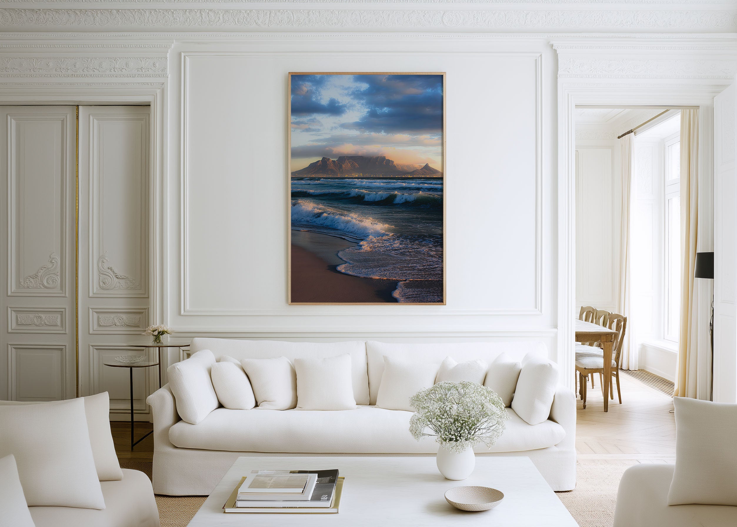 Table Mountain Beach Wall Art Print | Cape Town Coastal Photography
