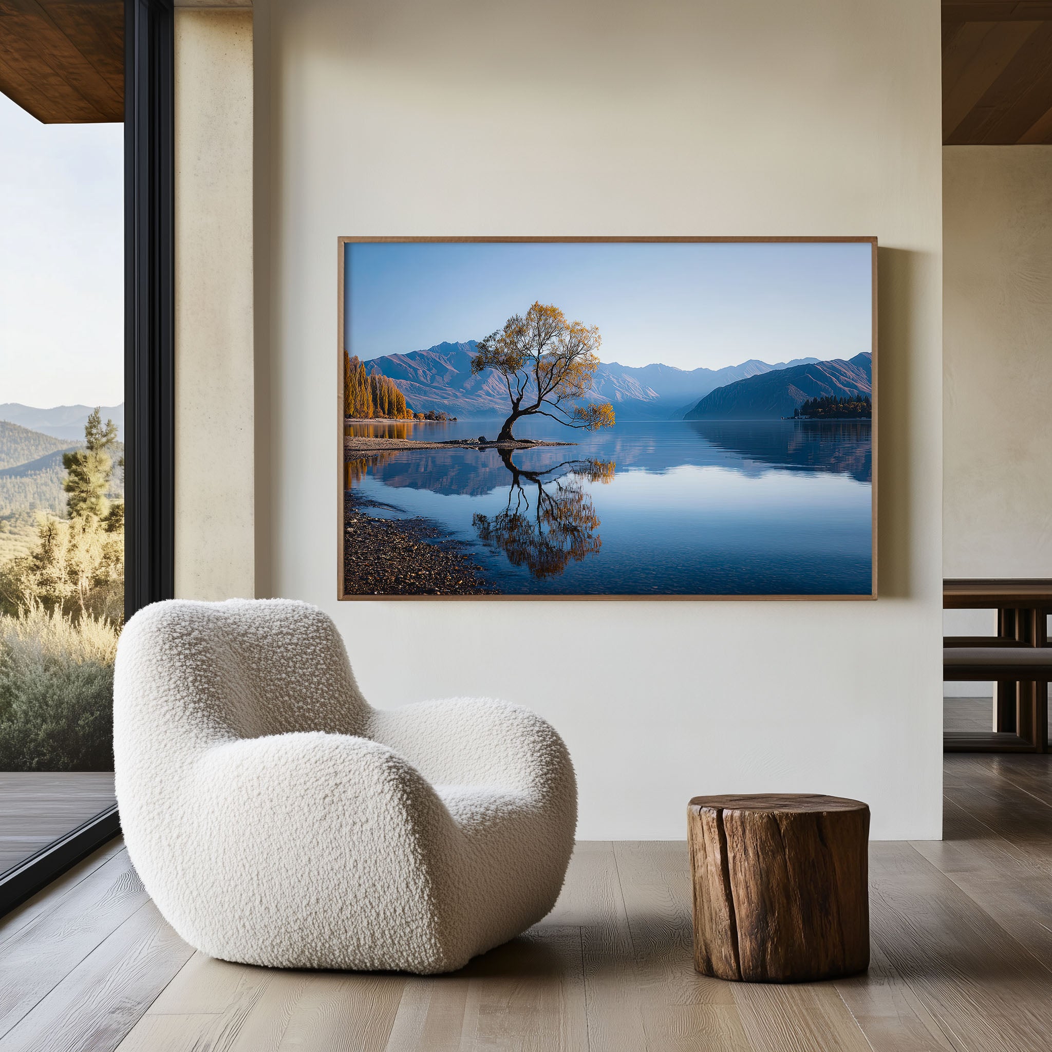 That Wanaka Tree Wall Art Print – Lake Wanaka New Zealand Reflection