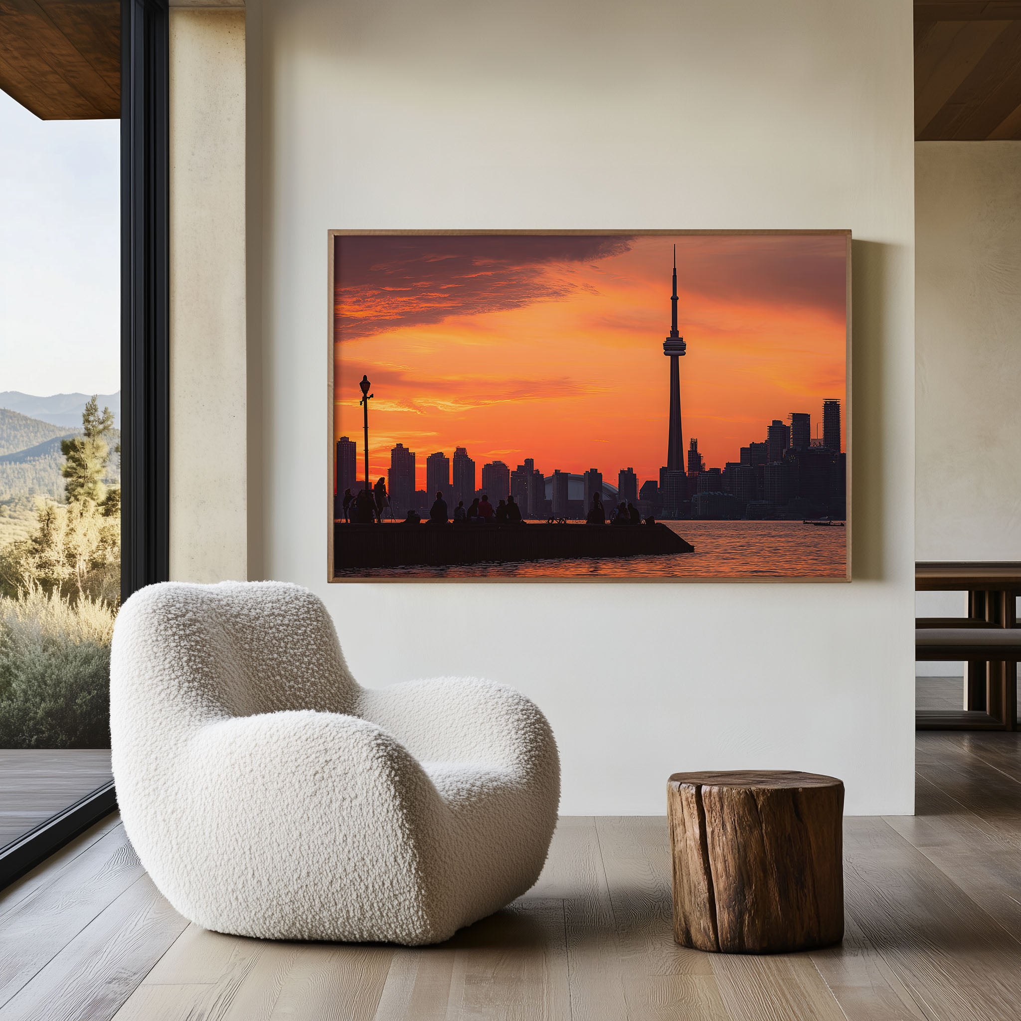 Toronto CN Tower Skyline Print | Lake Ontario Daytime Wall Art (Copy)