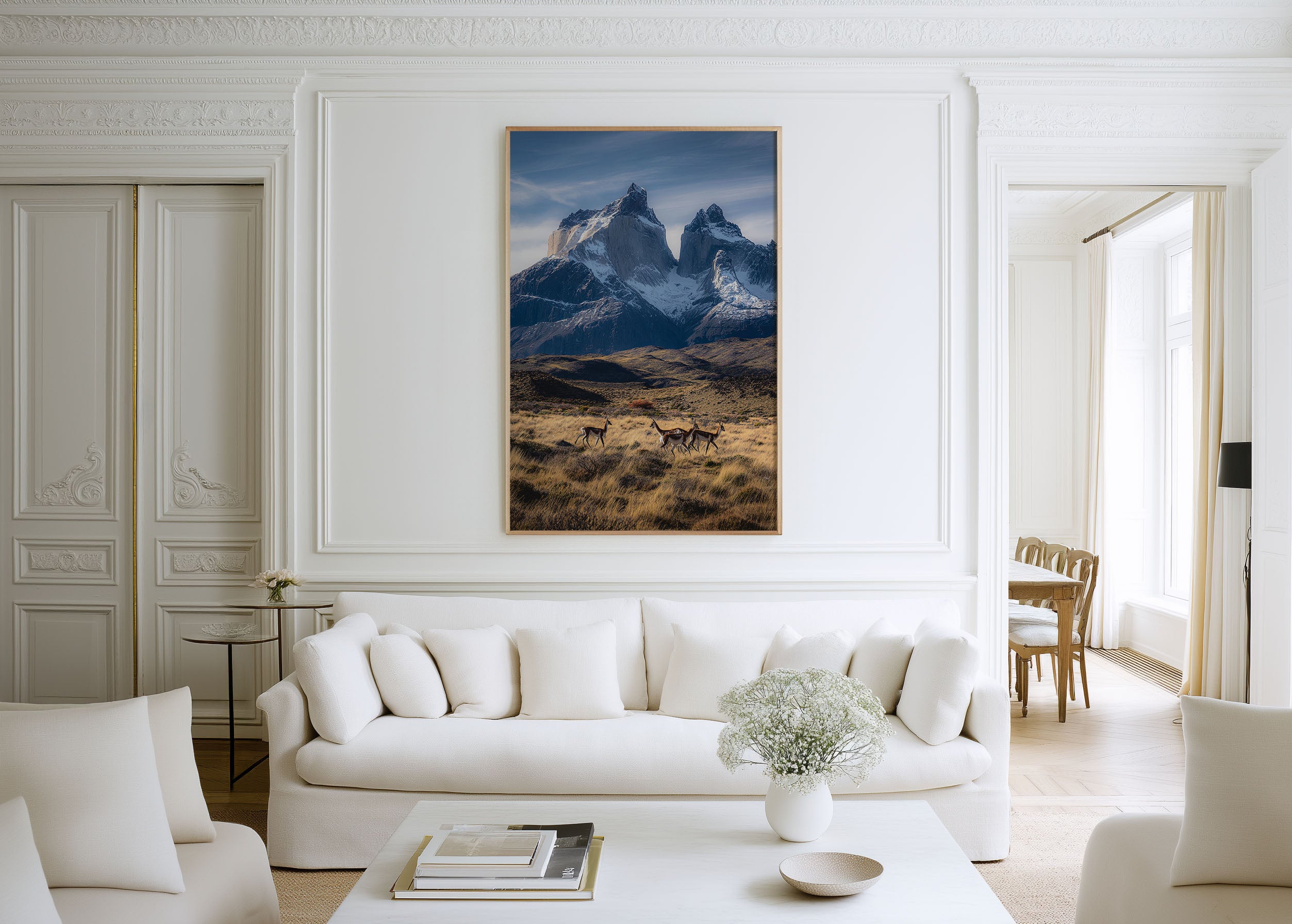 Torres del Paine Chile Wall Art – Patagonia Mountain Landscape Print