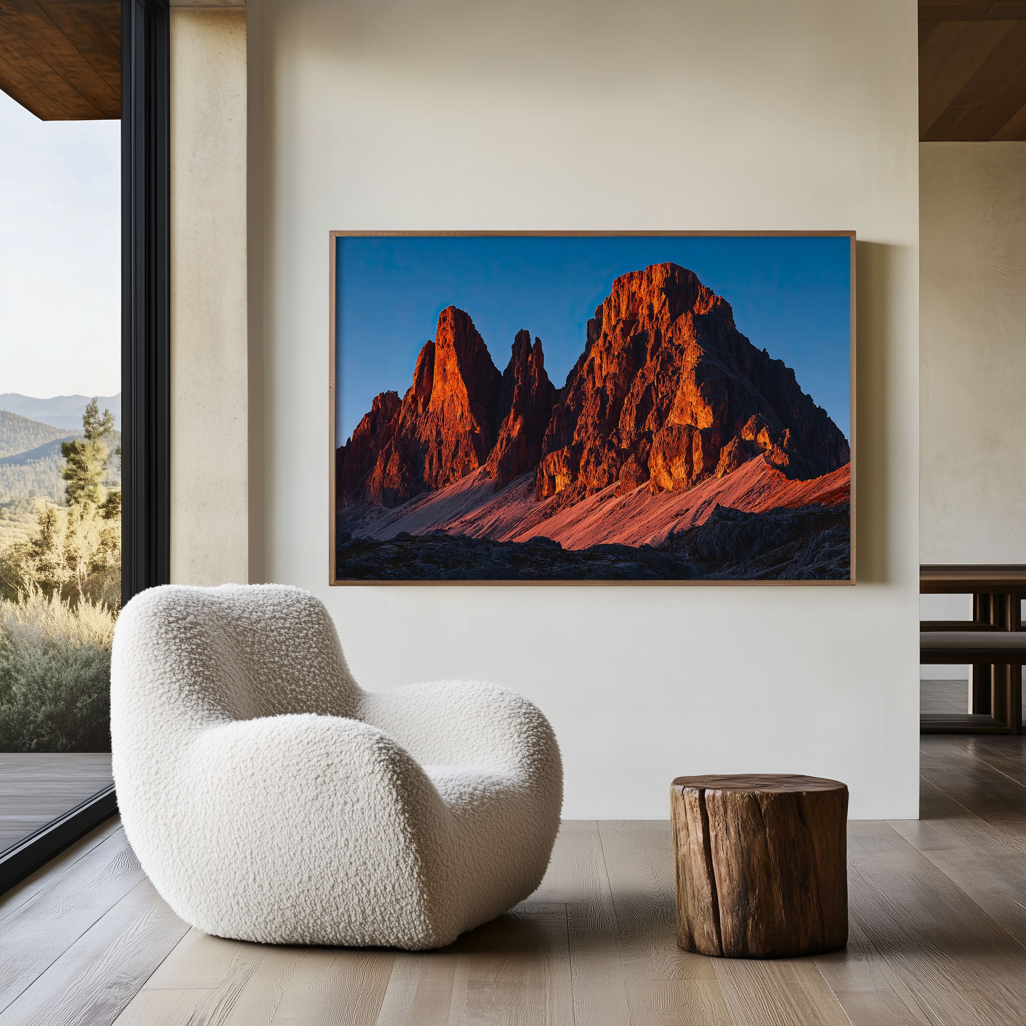 Tre Cime di Lavaredo Wall Art Print | Dolomites Sunset Mountain Photography