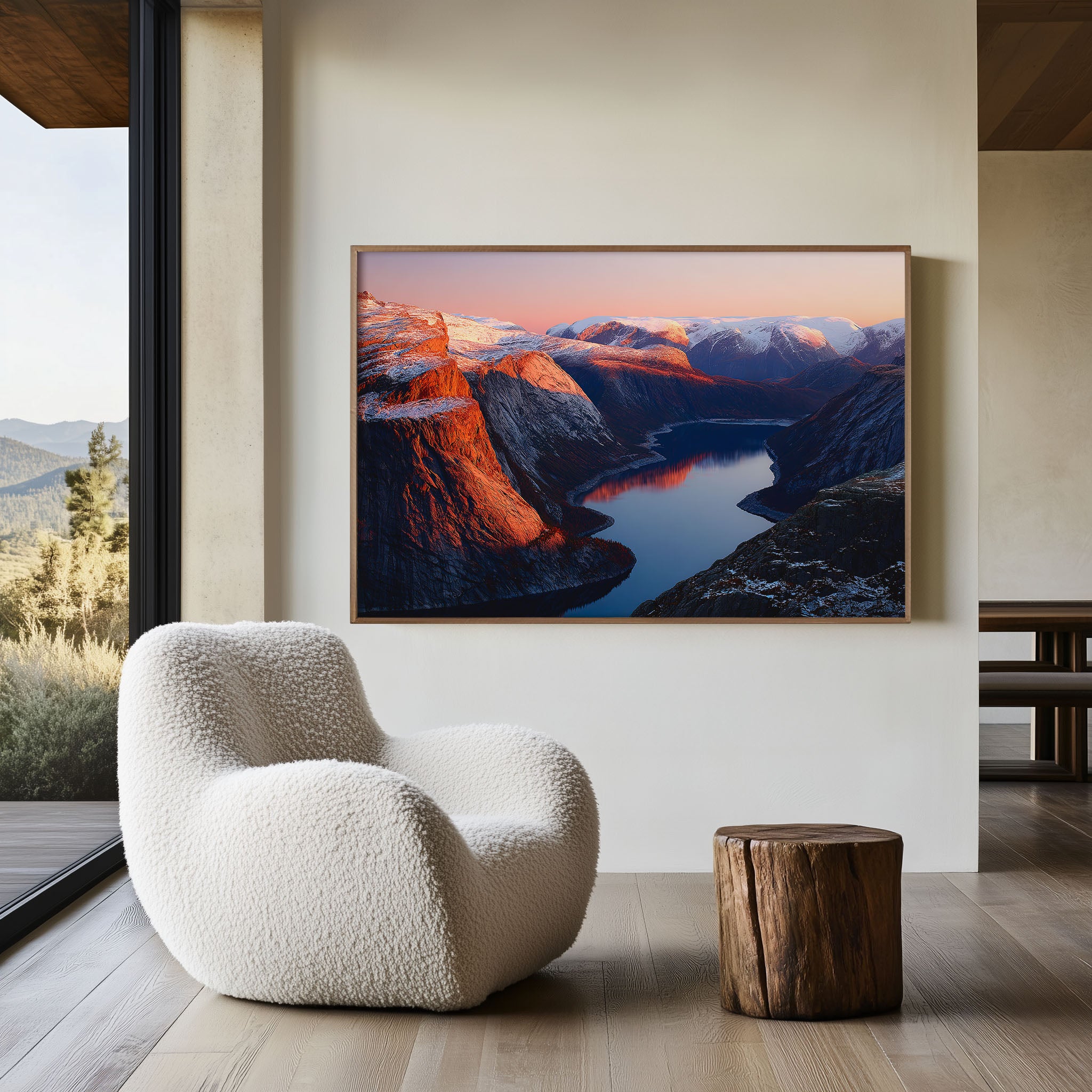 Trolltunga Norway Wall Art Print | Dramatic Norwegian Fjord Mountain Landscape