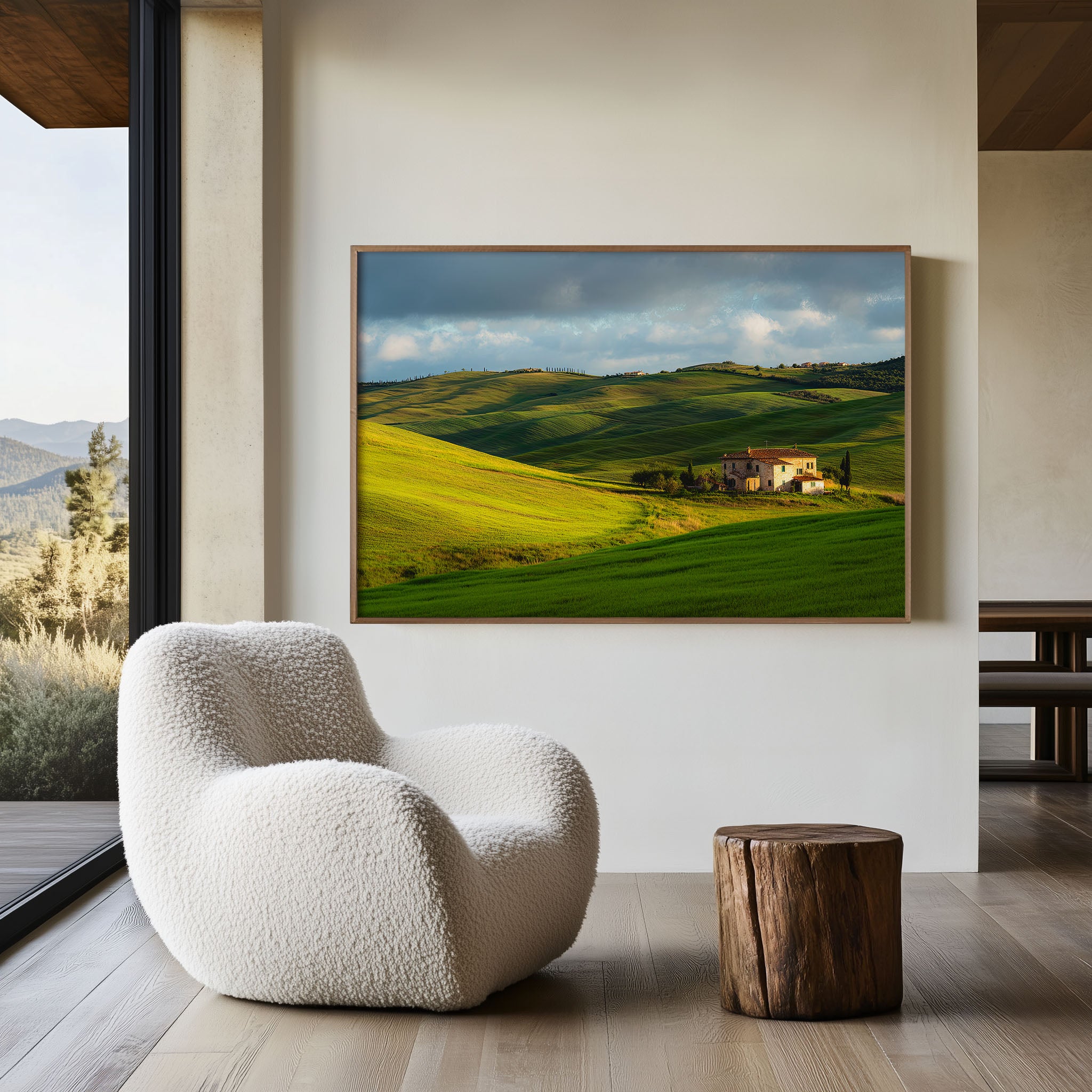 Tuscany Rolling Hills Print – Italian Farmhouse Wall Art