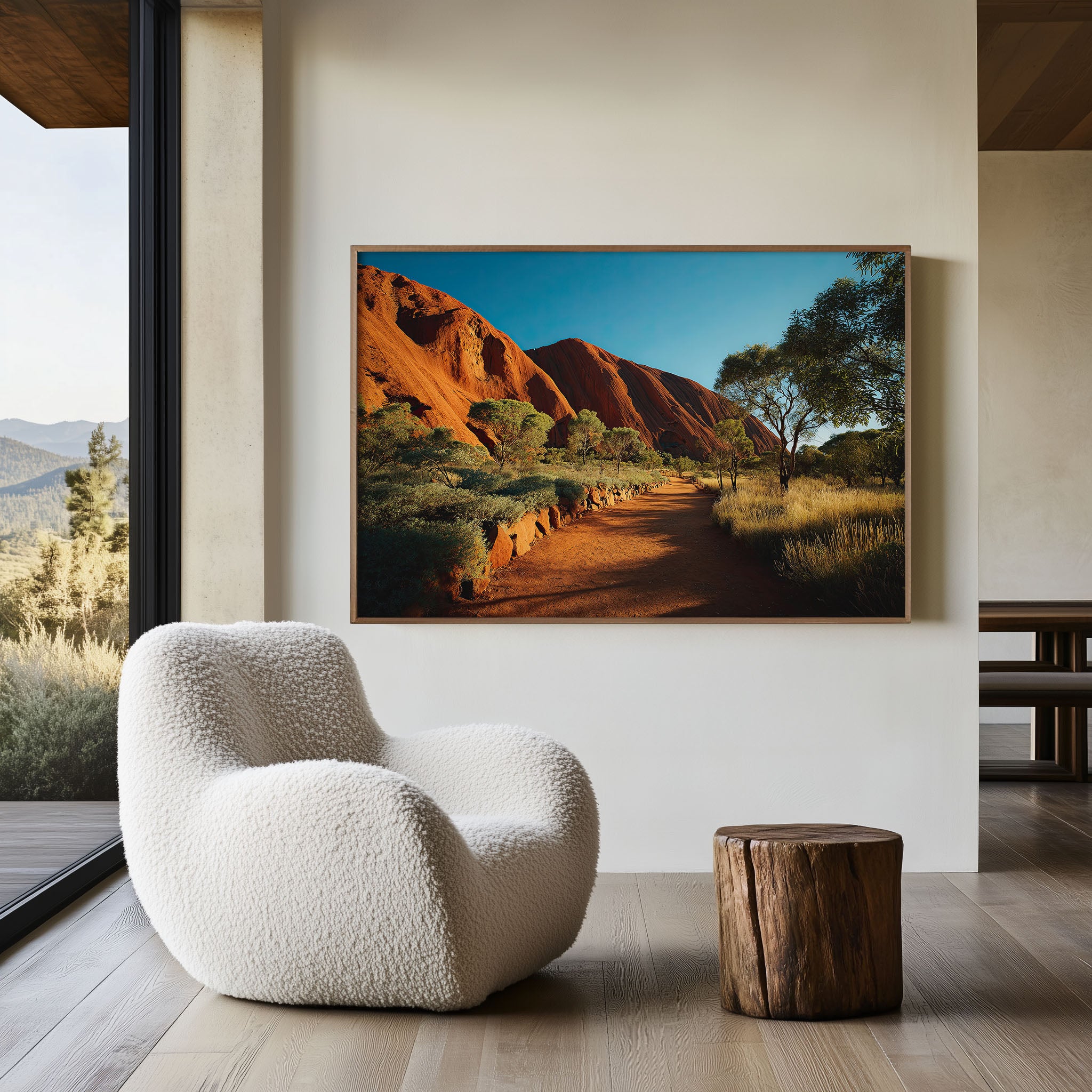Uluru Mala Walk Sunrise Wall Art Print – Ayers Rock Australian Outback Landscape