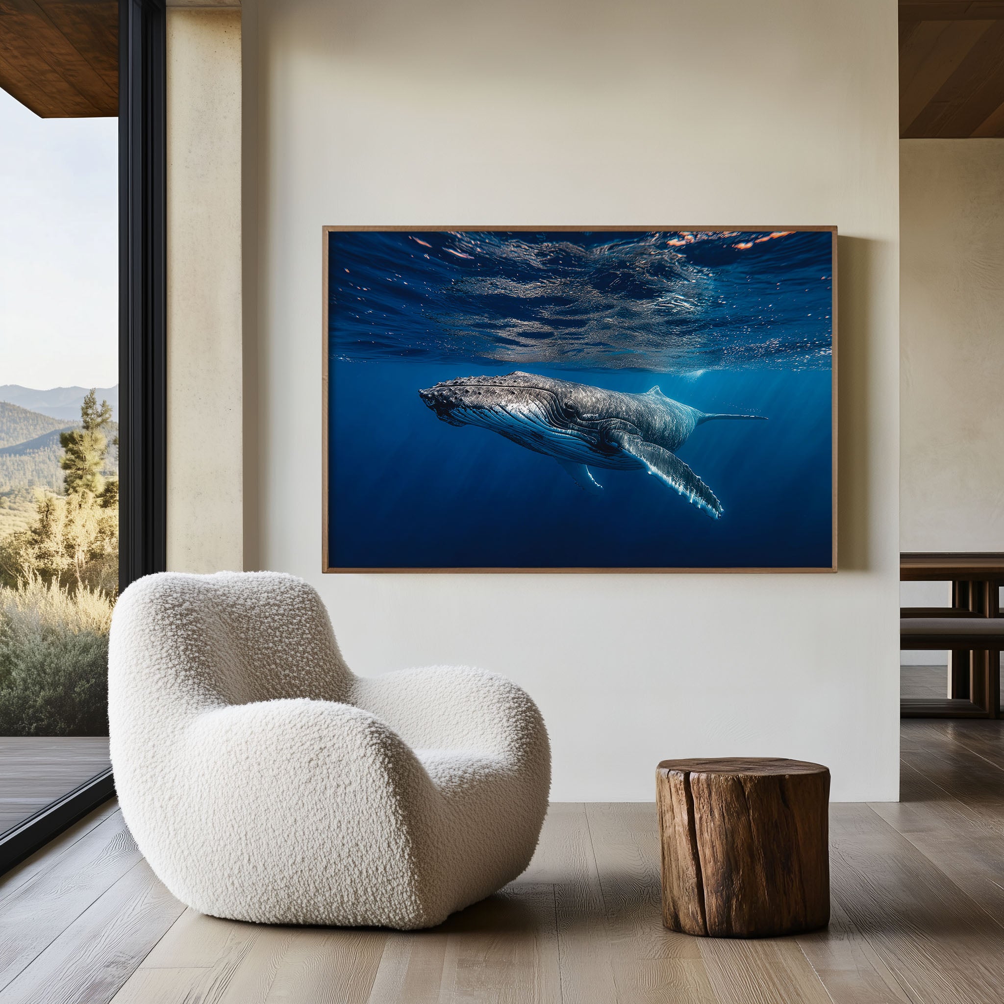 Whale Wall Art – Underwater Marine Photography Print