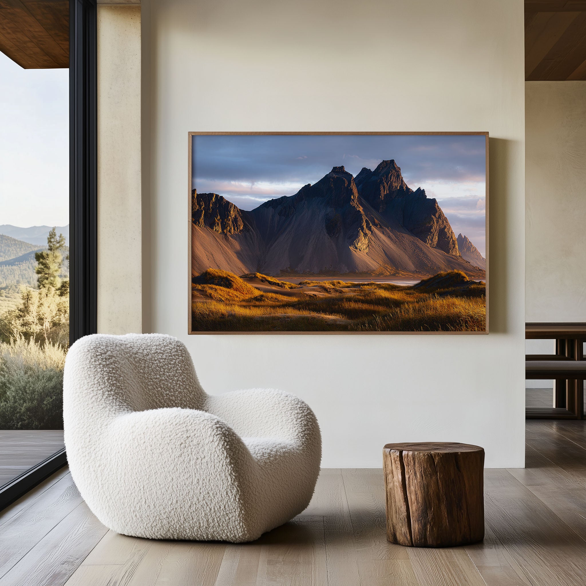 Vestrahorn Mountain Iceland Wall Art | Stokksnes Coastal Landscape Print