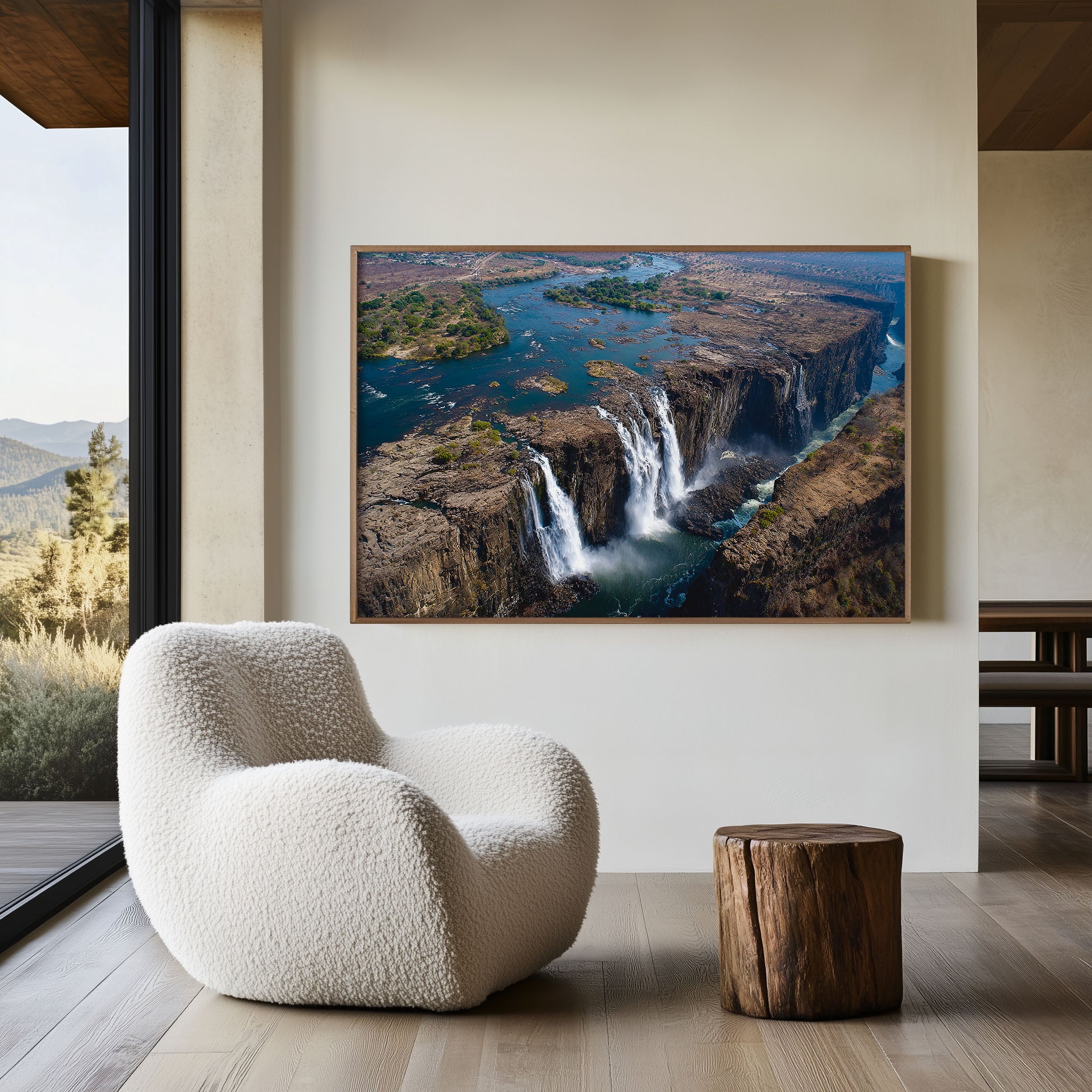 UNESCO Victoria Falls Aerial Landscape Print